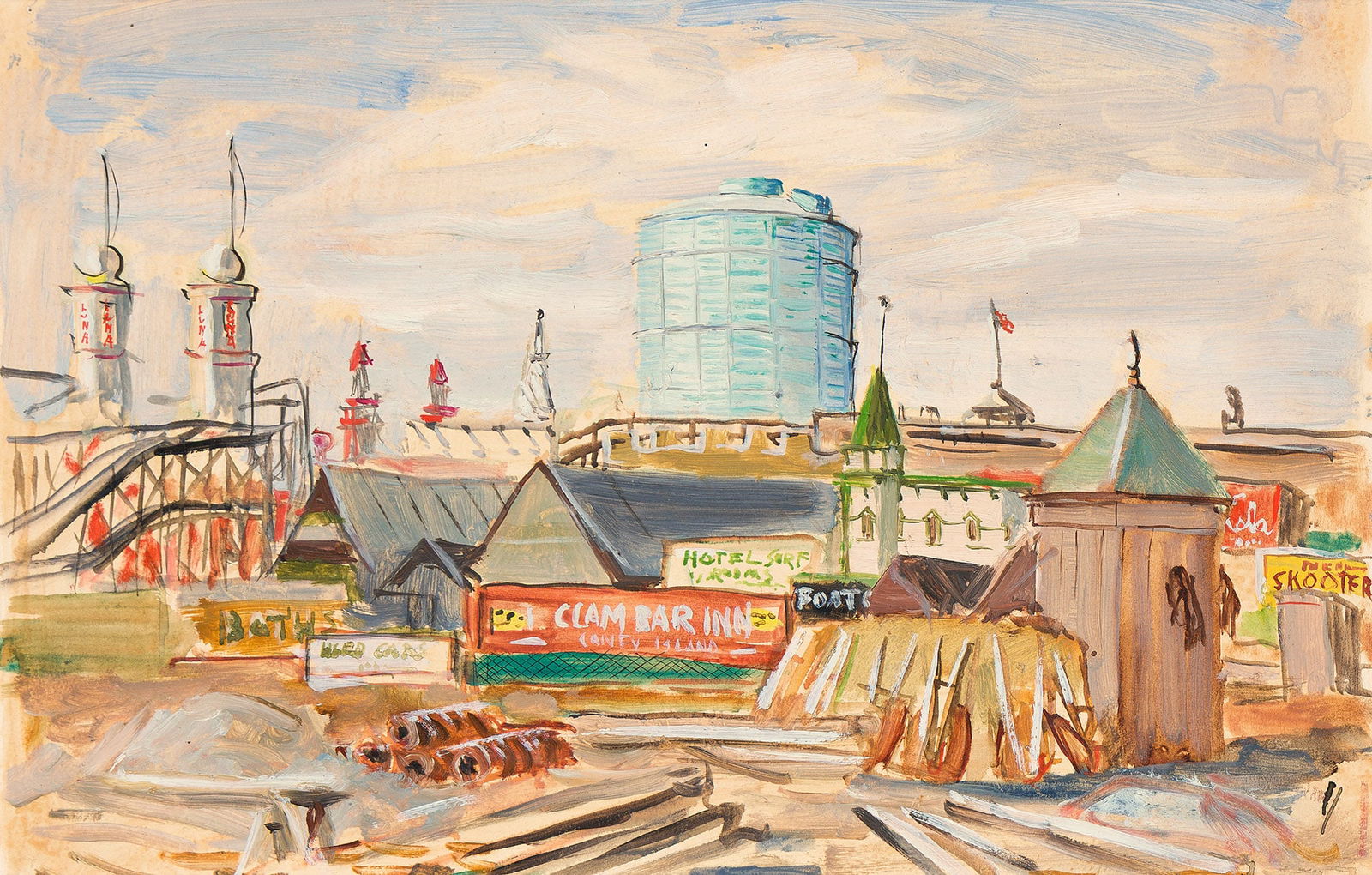 Lloyd Lozes Goff, Untitled (Coney Island), 1937. (1 of 1)