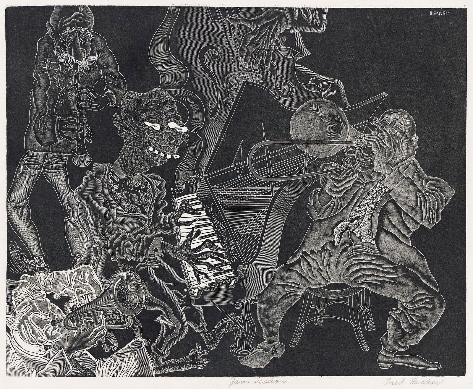 Fred Becker, Jam Session, 1937. (1 of 1)