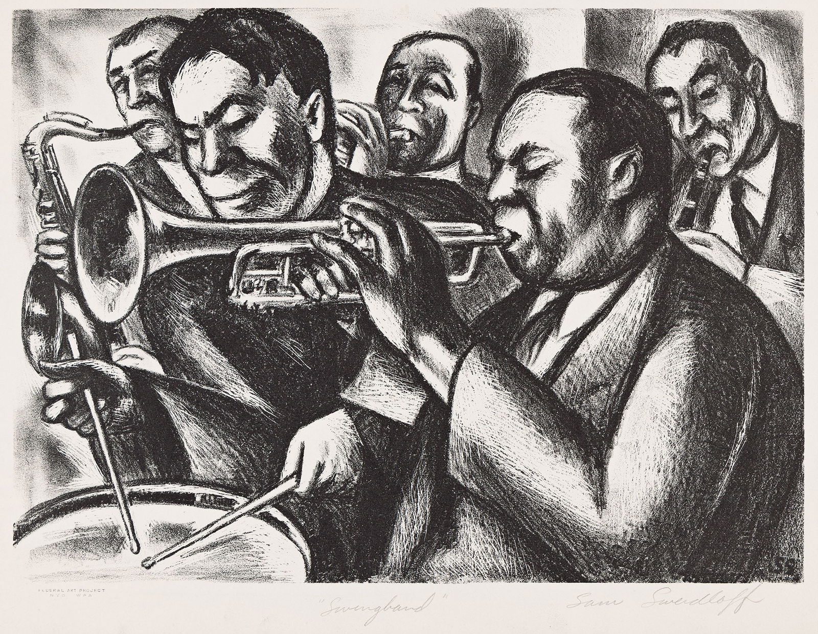 Sam Swerdloff, Swingband, circa 1938. (1 of 1)