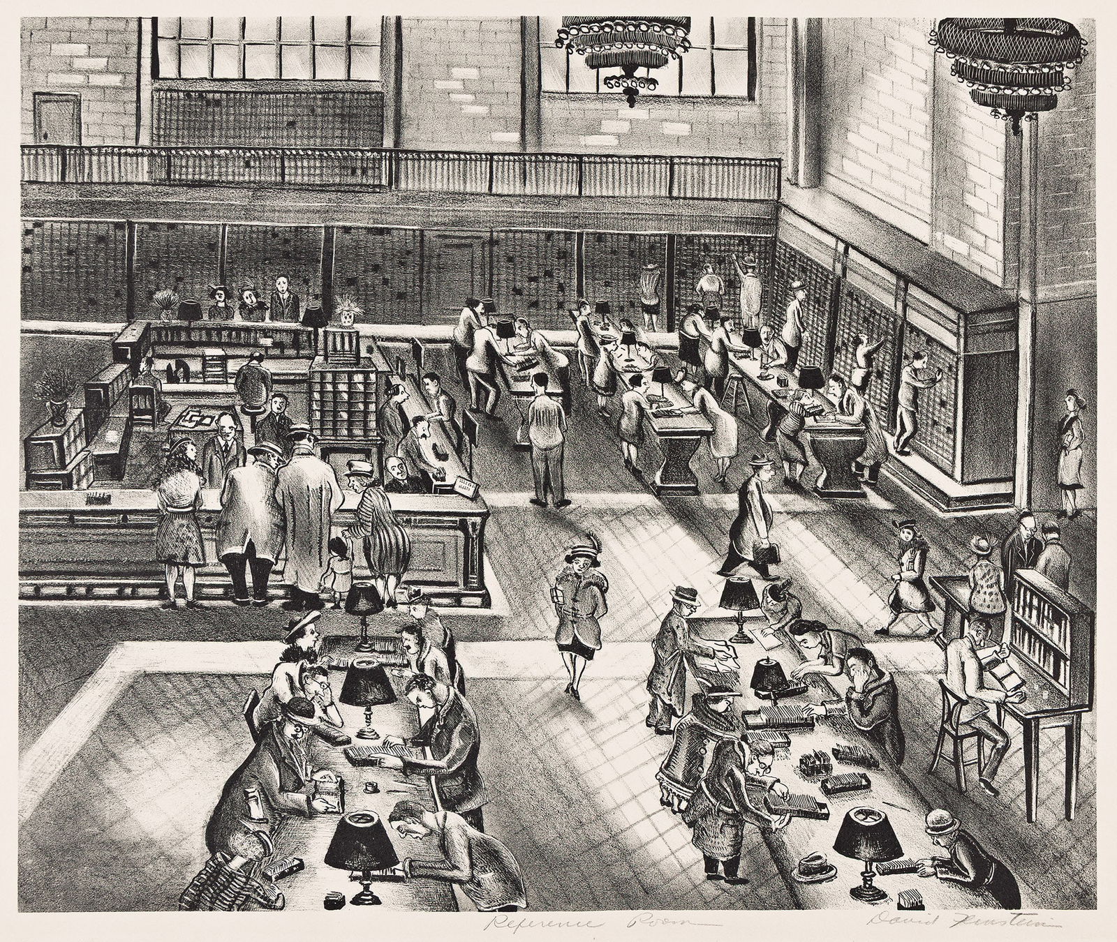 David Feinstein, Reference Room, circa 1935-43. (1 of 1)