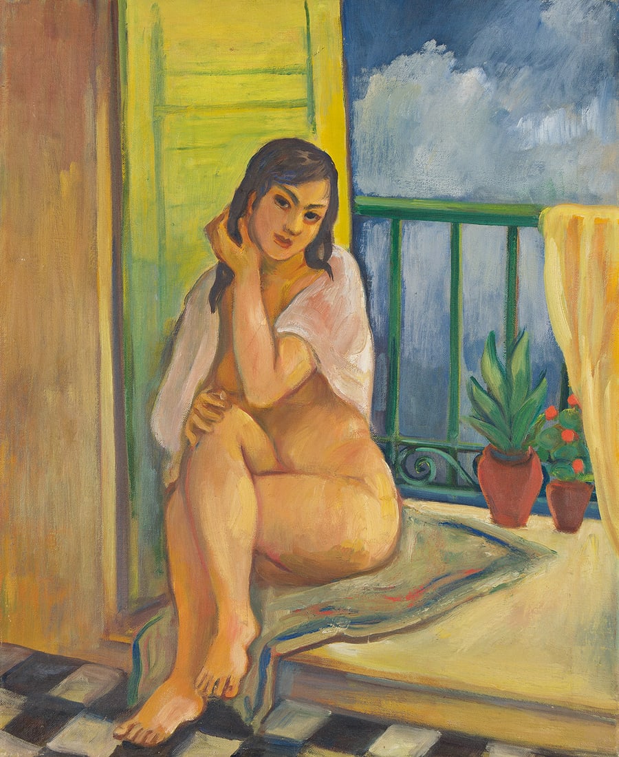 BERNARD KARFIOL (1886 - 1952) After the Bath. (1 of 1)