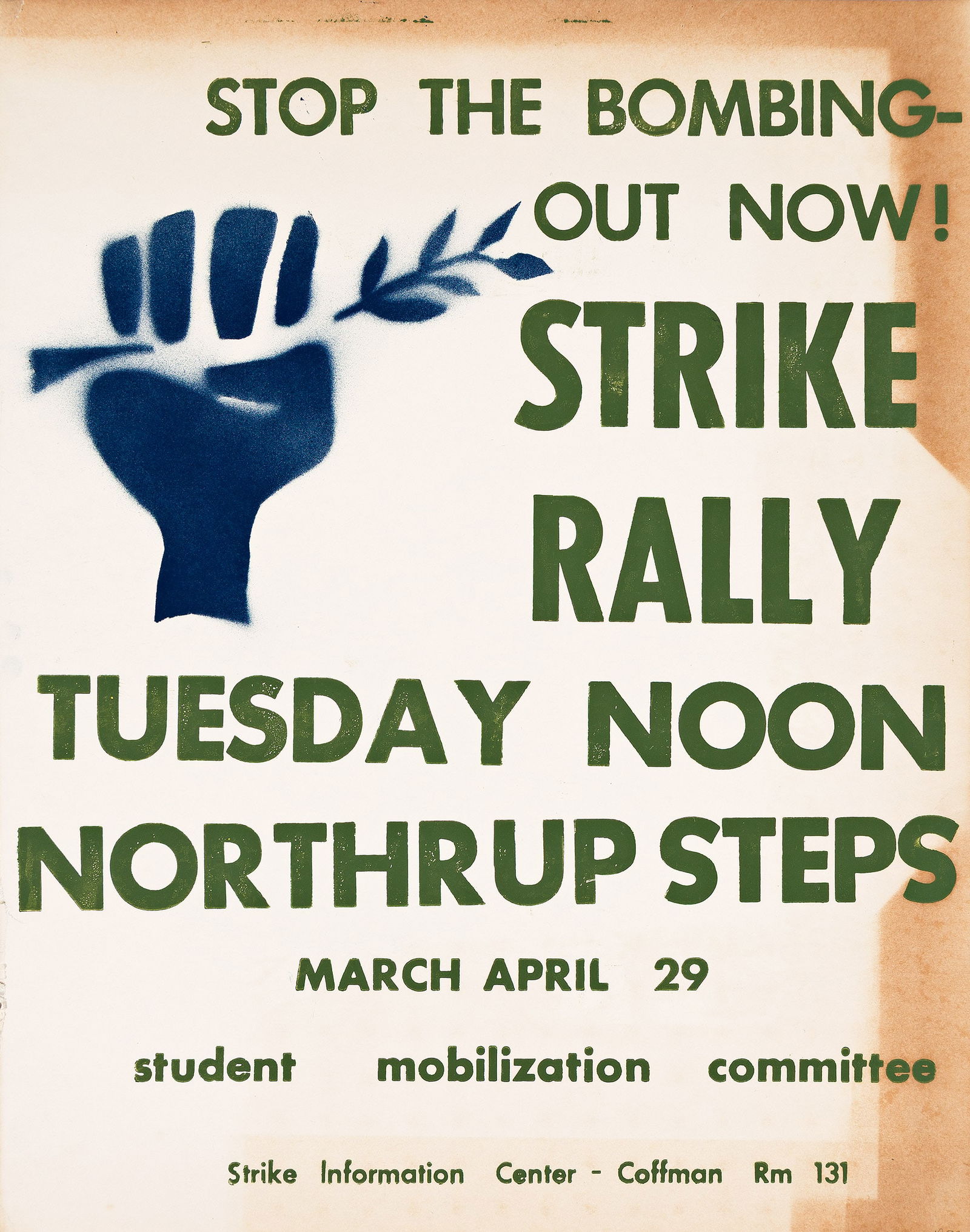 Designer Unknown, Student Protests. Group of three posters and two pieces of ephemera. (1 of 5)