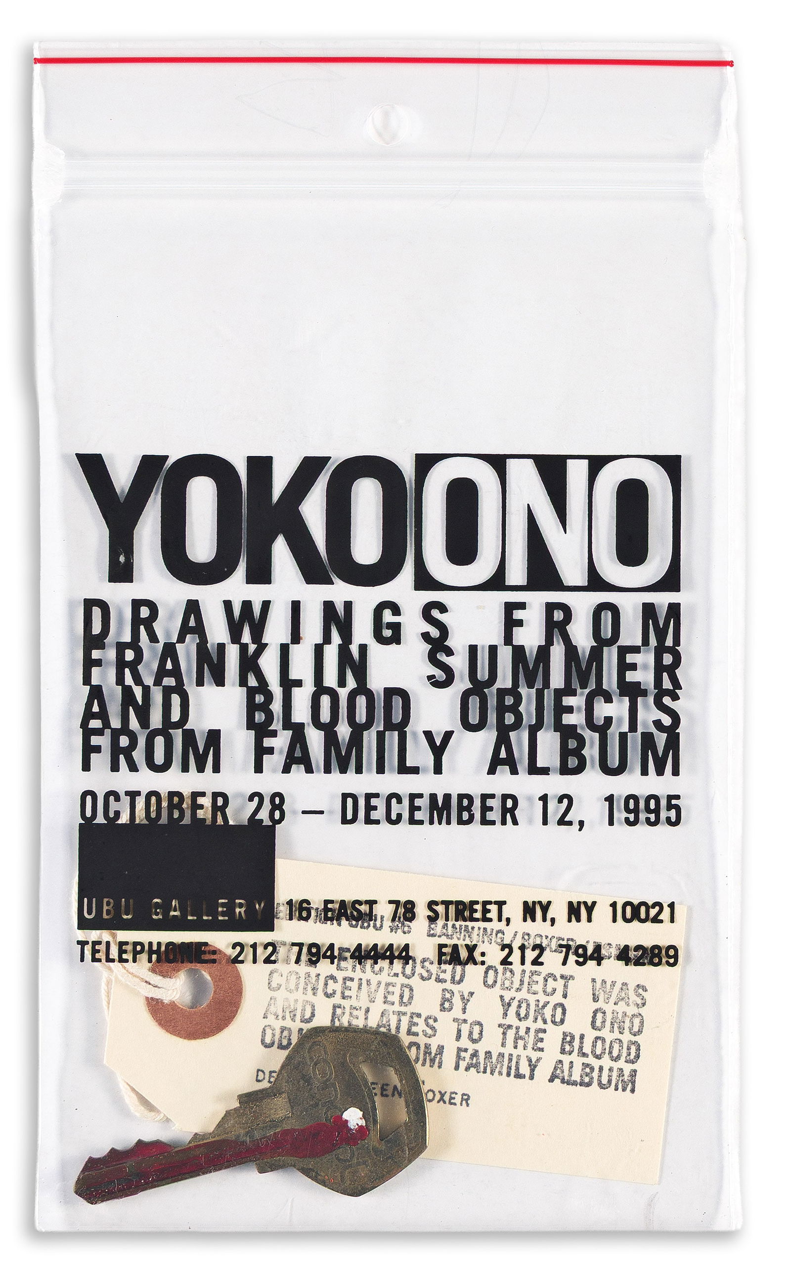 Eileen Boxer, Group of Ubu Gallery mail art invitations. 1995-98. (1 of 5)