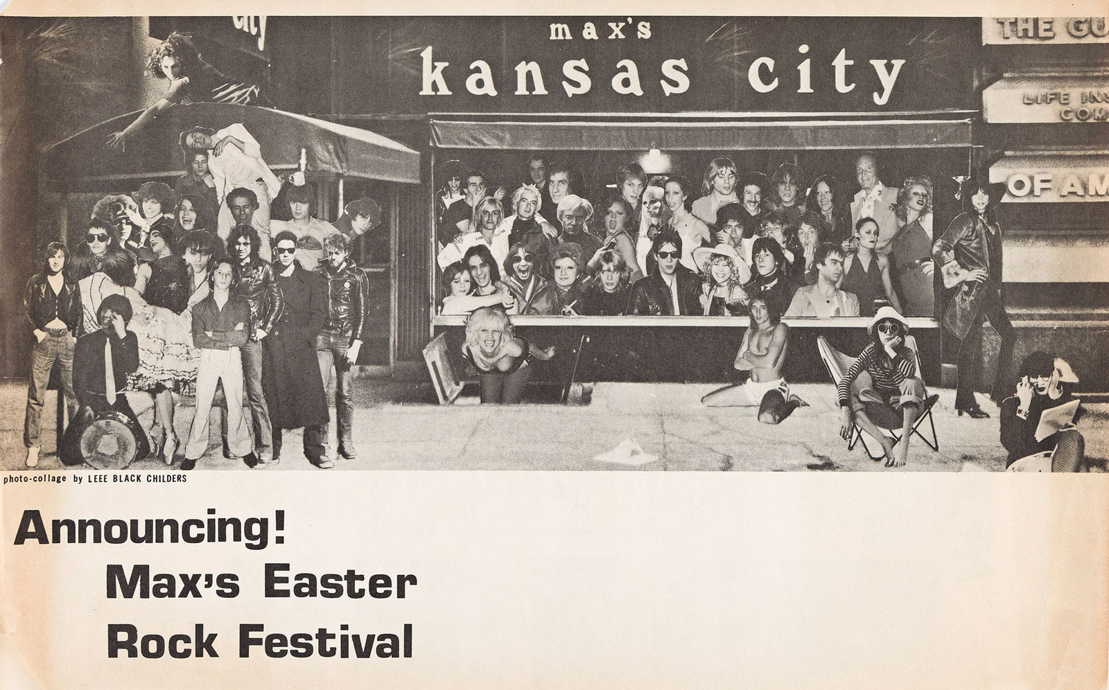 Leee Black Childers, Max's Easter Rock Festival. 1976. (1 of 2)