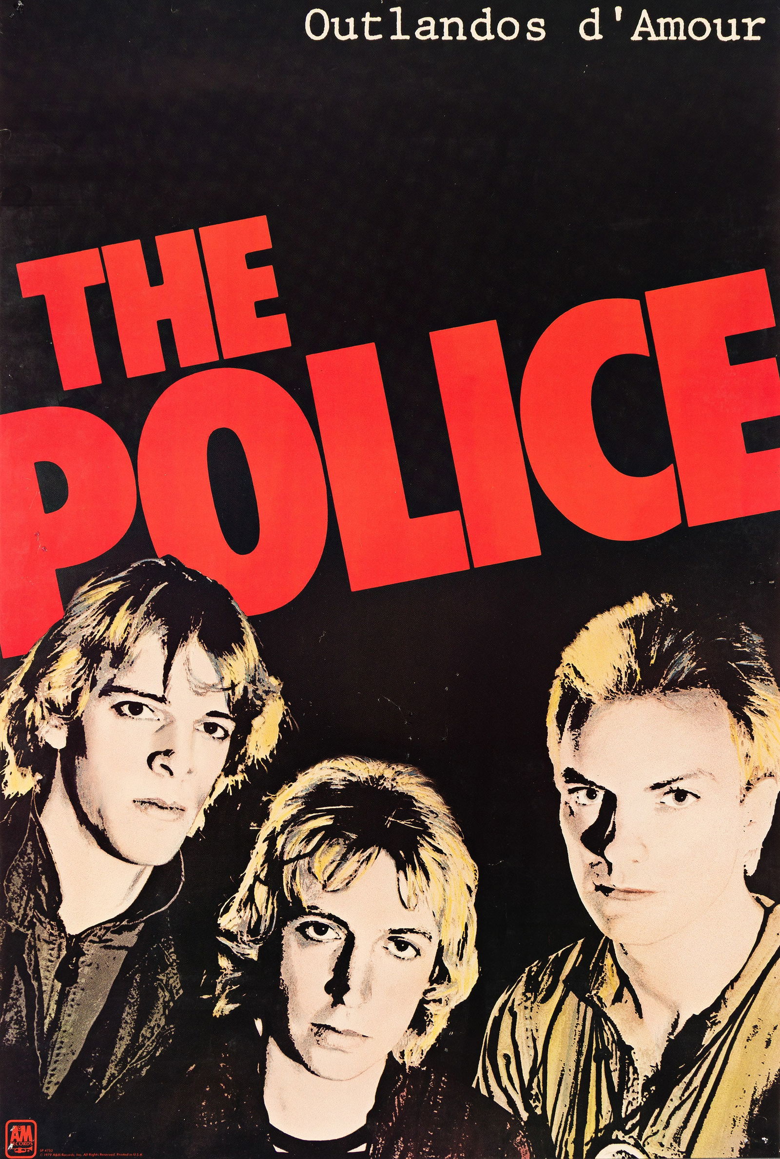Various Designers, The Police. Three posters. 1978. (1 of 3)