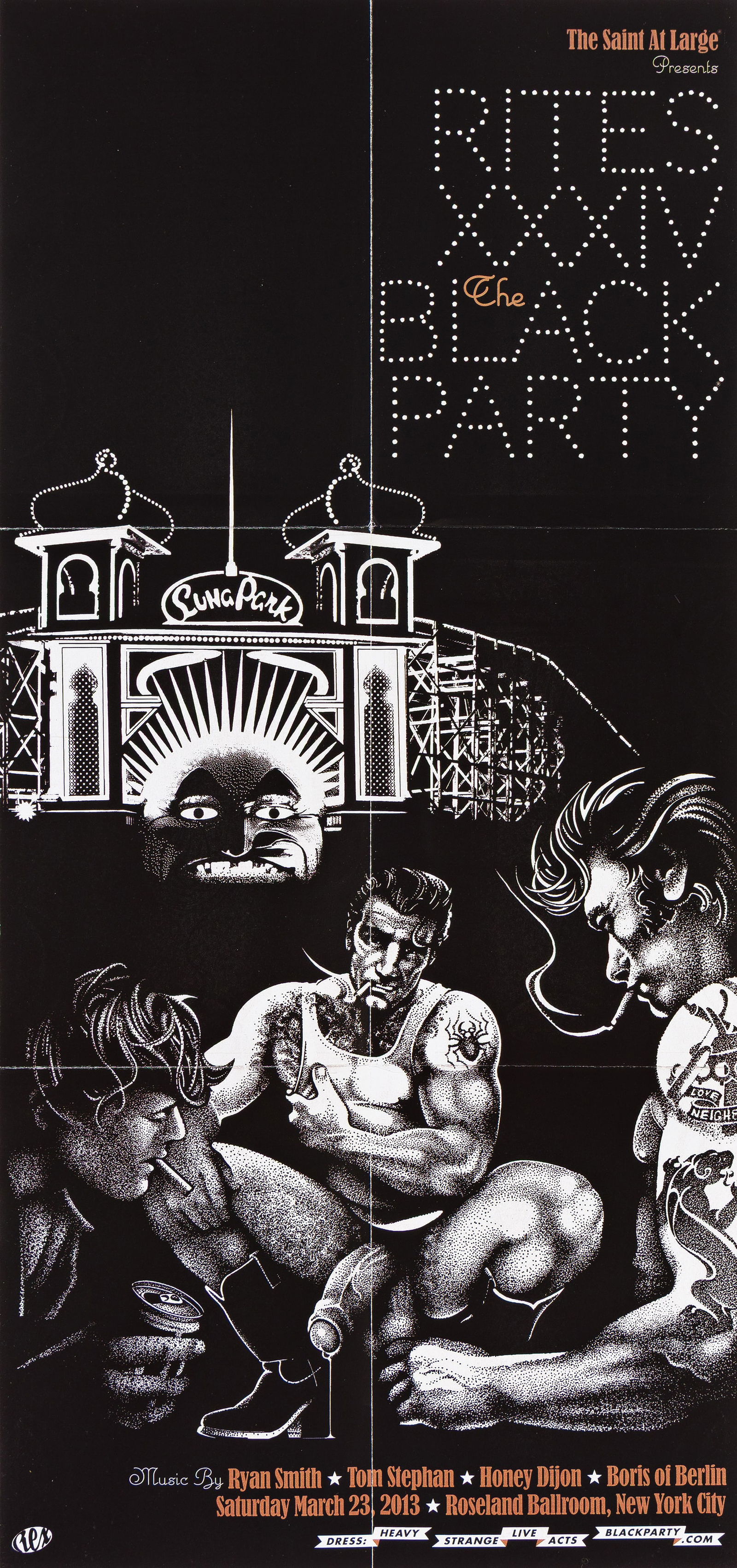 Various Designers "The Saint at Large." Large group of posters and circulars from the famed New York (1 of 7)