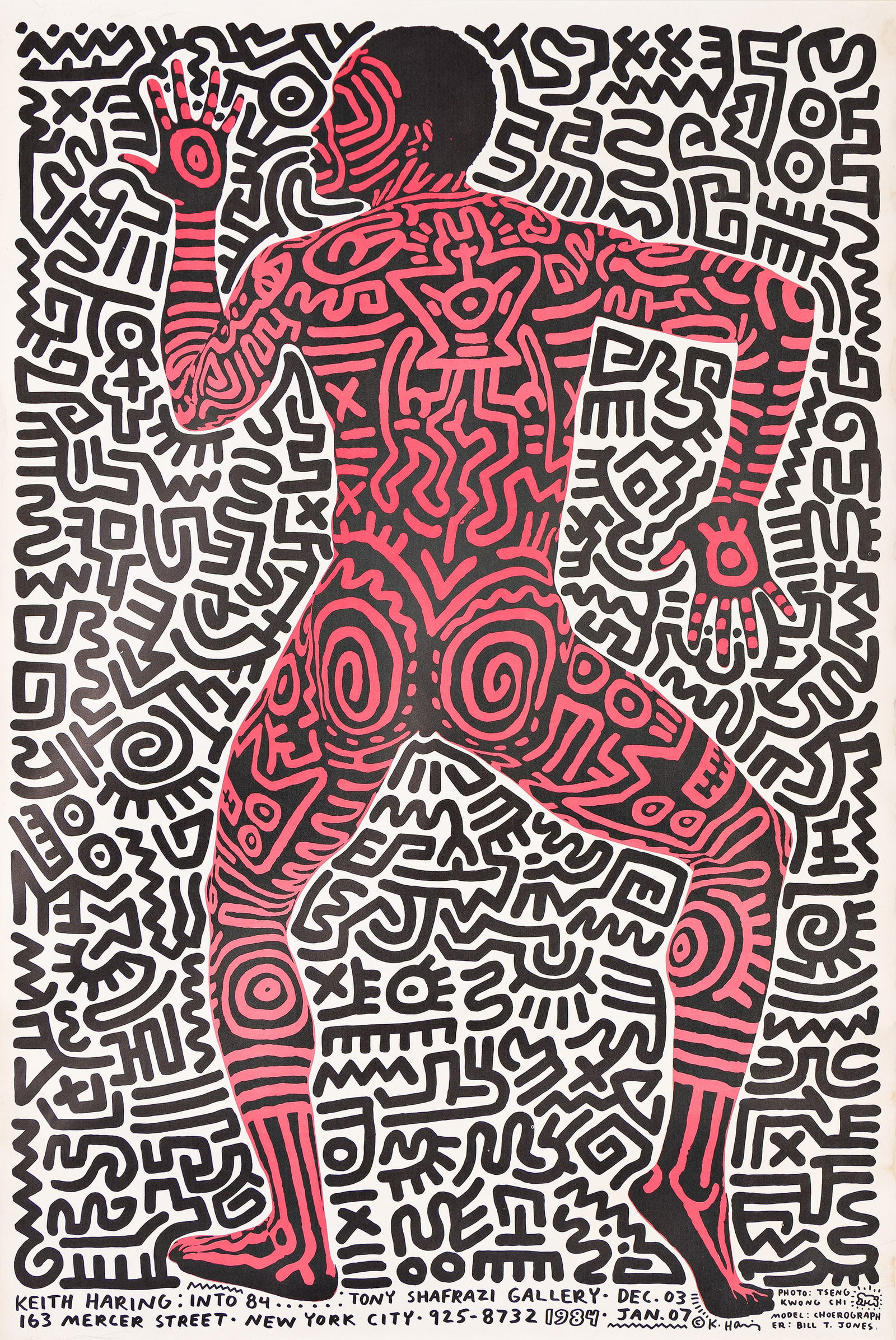 Keith Haring, Keith Haring / Shafrazi Gallery. Two offset posters. 1984-1988. (1 of 4)