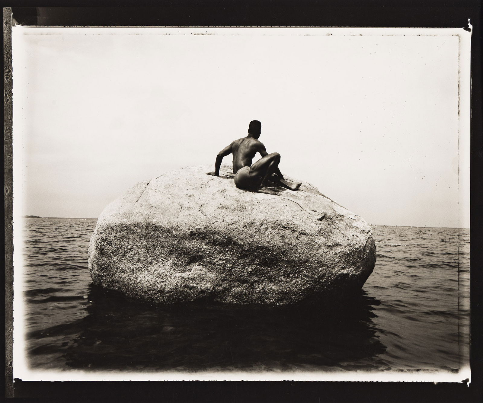 Vincent Cianni, Chris on Boulder. 1995. (1 of 1)