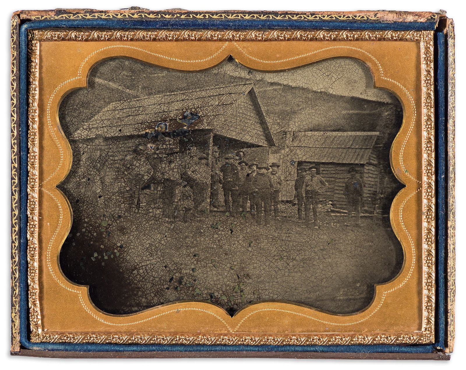 Gold miner William Pitt's Cabin in Diamond Springs, California, accompanied by his letter home. (1 of 1)