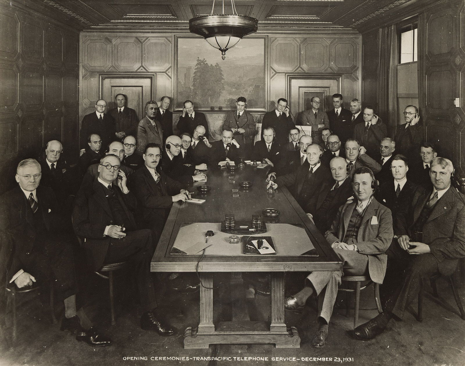 Opening Ceremonies, Transpacific Telephone Service. December 23, 1931. (1 of 1)