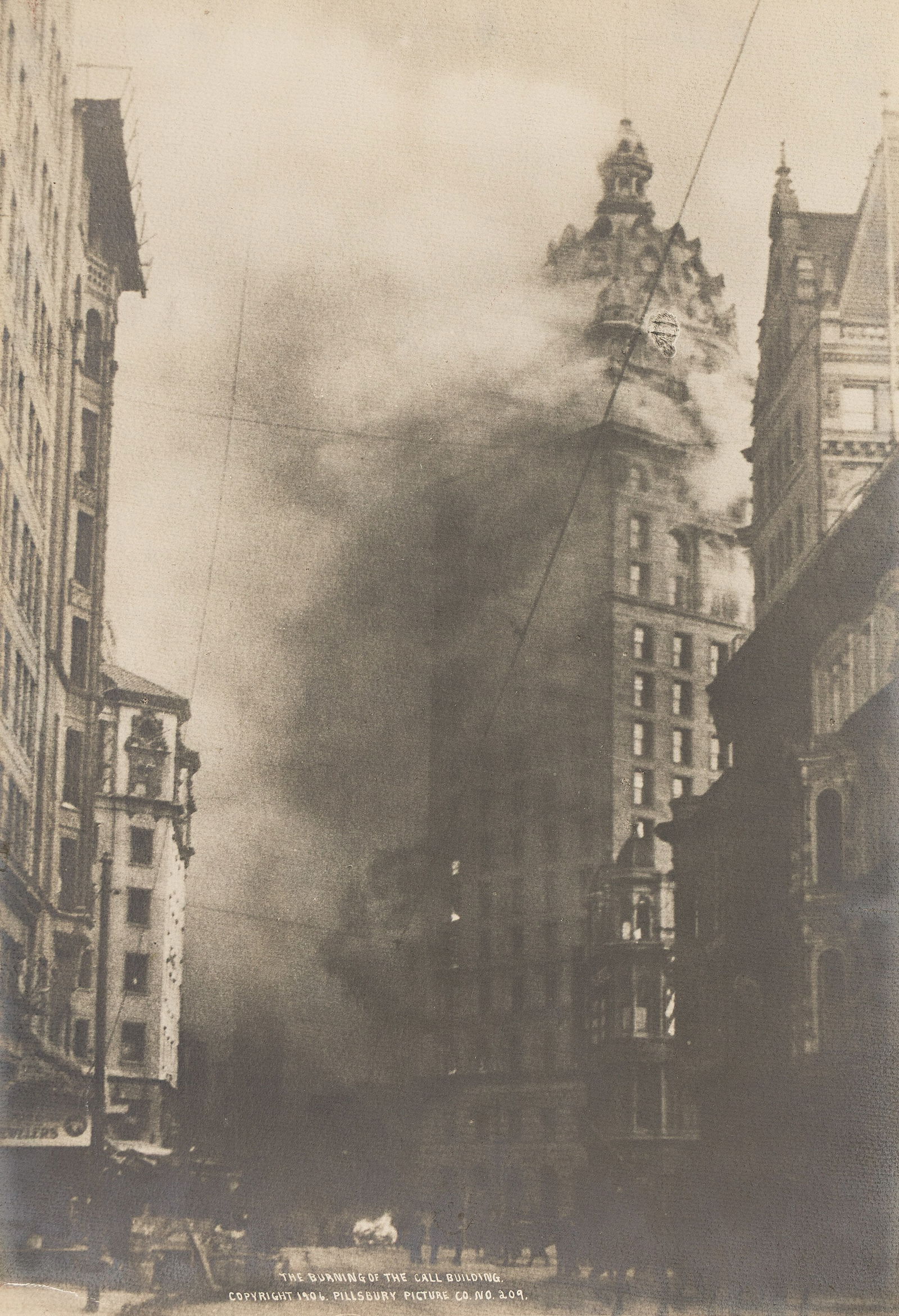 Pillsbury Picture Company. The Burning of the Call Building, San Francisco Earthquake. 1906. (1 of 1)