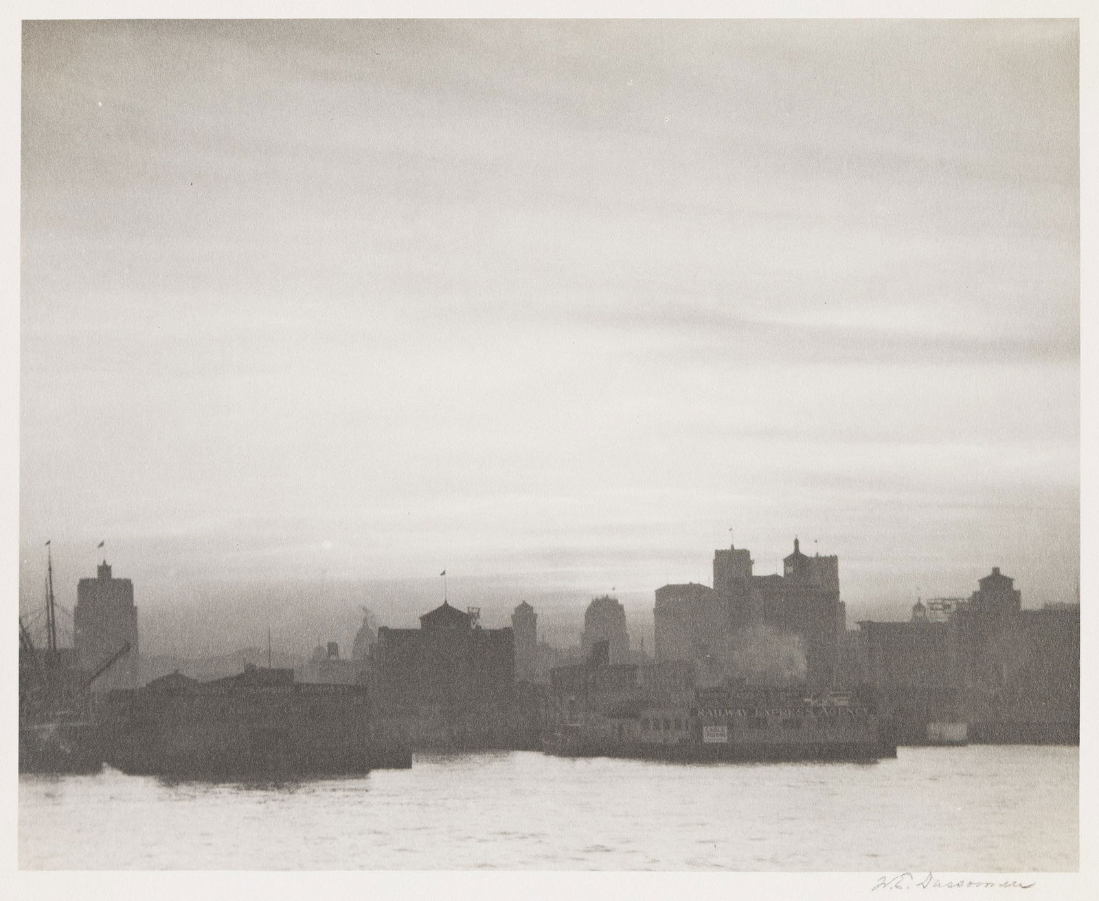 William Edward Dassonville. San Francisco from the Water. Circa 1925. (1 of 1)