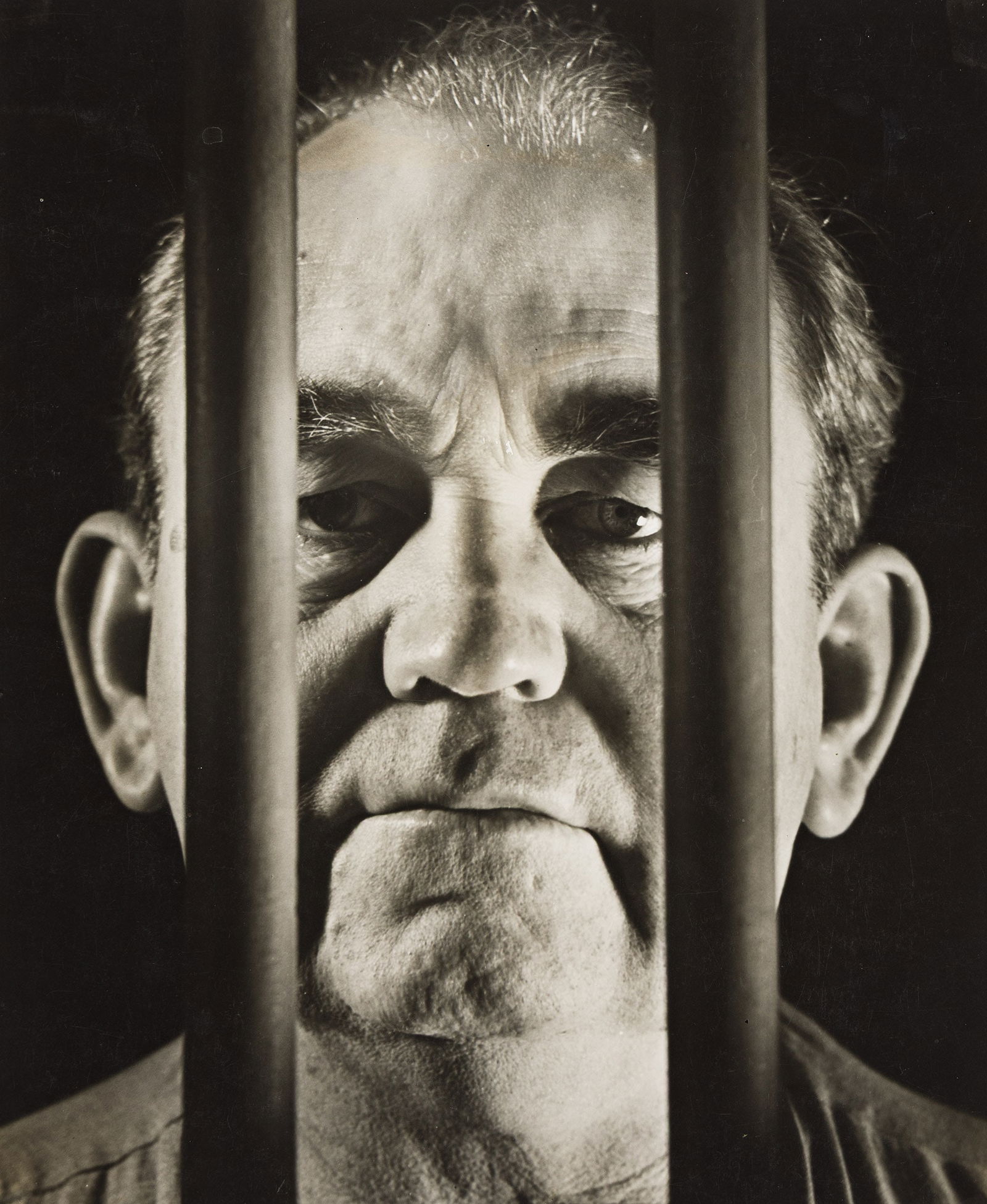 Otto Hagel. Portrait of Tom Mooney. 1936.: Otto Hagel1909-1973Portrait of Tom Mooney. 1936.Silver printWith the "photo by Hagel" stamp, the "Hansel and Otto Hagel" stamp, a copyright in ink, and the sitter's name and date in pencil on mount ve