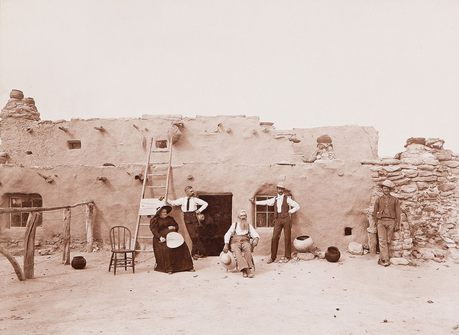 Adam Clark Vroman. "Our Home on the Mesa" (Moqui Town, Arizona). 1895. (1 of 1)