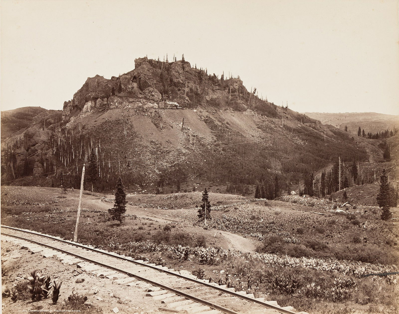 William Henry Jackson. Cumbres Mountain, Pinos - Chama Divide, from The Rocky Mountains Scenes Along (1 of 1)
