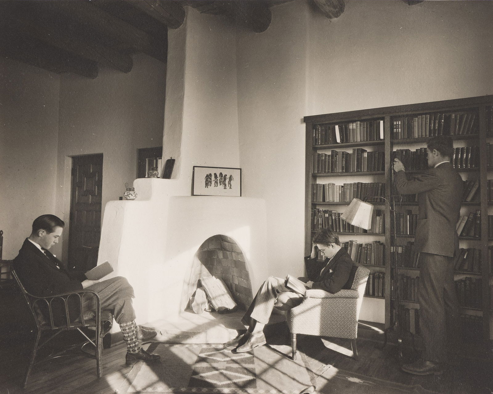 Laura Gilpin. Fountain Valley School Library, Colorado. Circa 1919. (1 of 1)