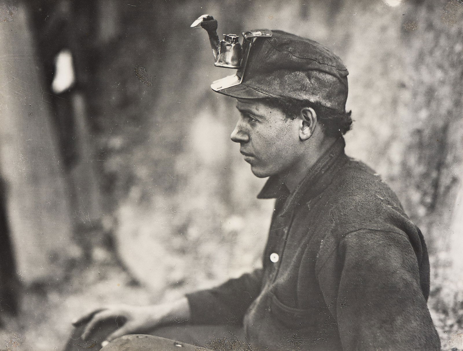Lewis W. Hine. Miner with flashlight. Circa 1910. (1 of 1)
