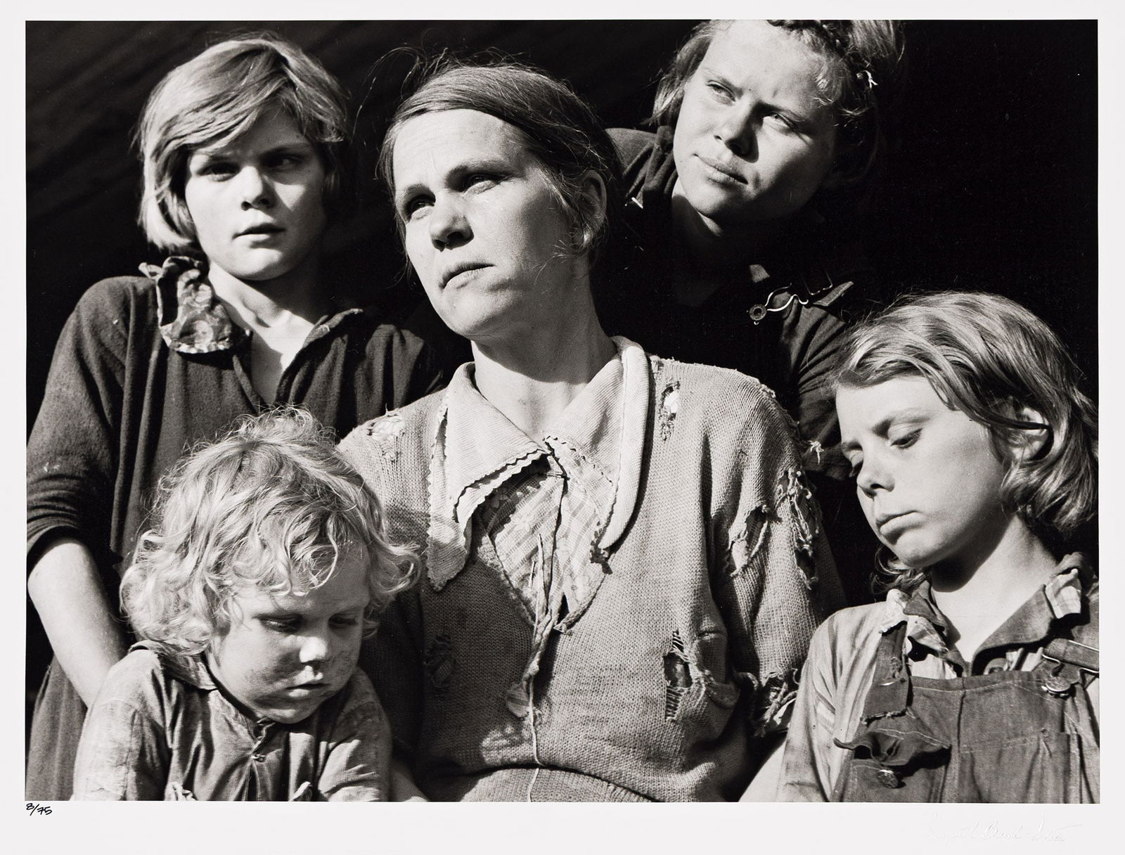 Margaret Bourke-White. Mother surrounded by Children. 1936; printed 1999. (1 of 1)
