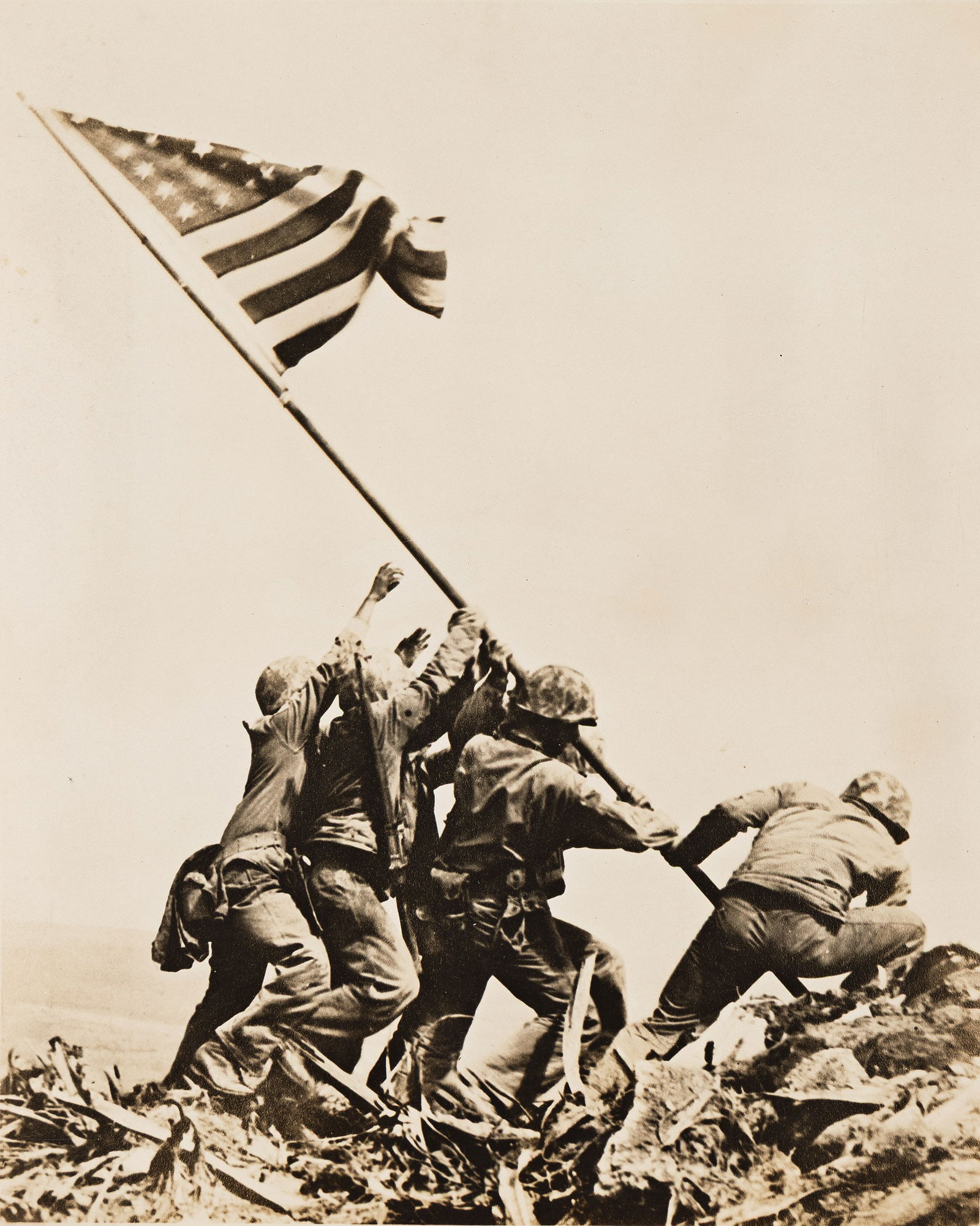 Joe Rosenthal. Raising of the Flag at Iwo Jima. 1945. (1 of 1)