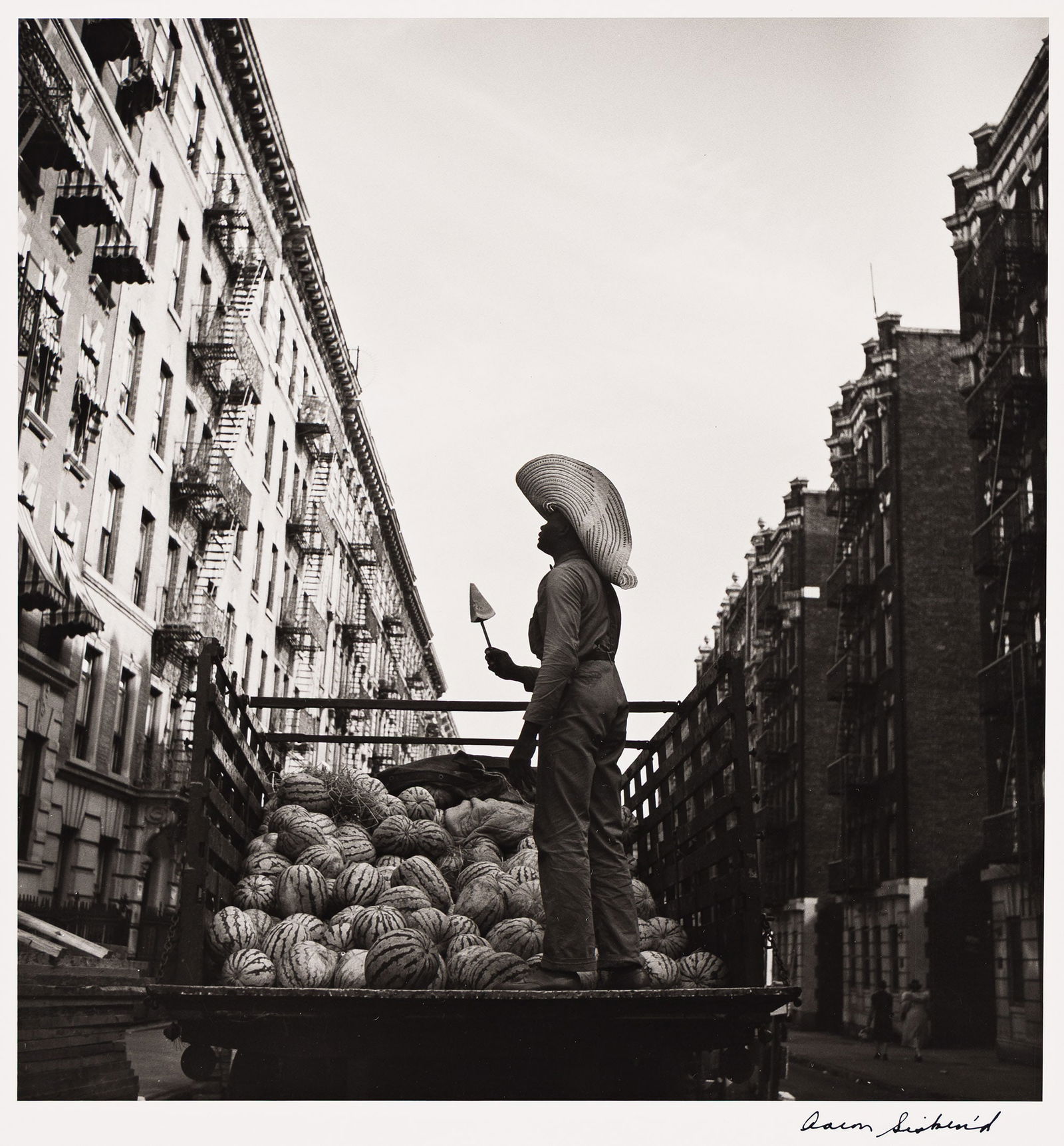 Aaron Siskind. Watermelon Man, from the Harlem Document series. 1940; printed circa 1980. (1 of 1)