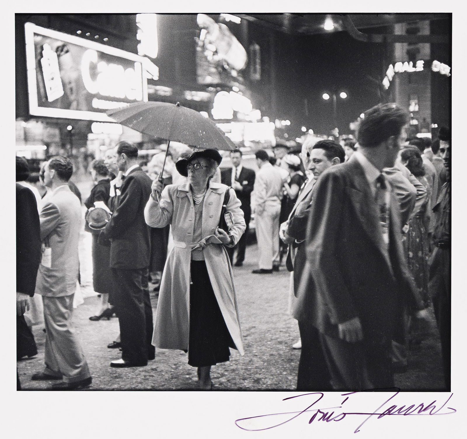 Louis Faurer. N.Y. (Woman with Umbrella). 1948; printed before 1981. (1 of 1)
