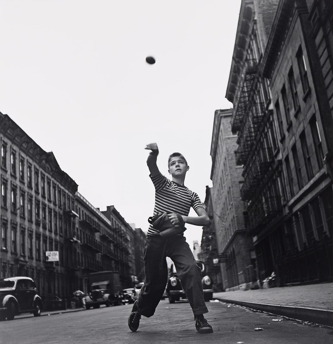 Cornell Capa. Pitching Ball, New York. 1948; printed before 2001. (1 of 1)