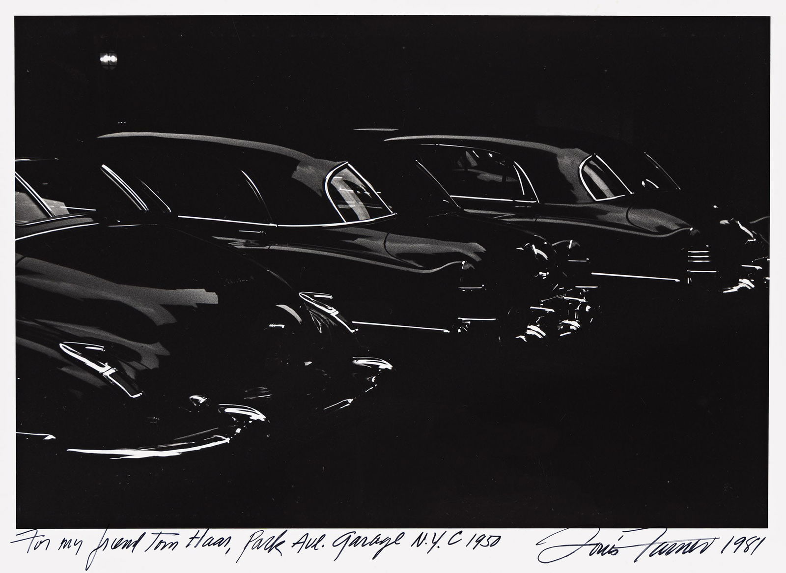 Louis Faurer. Park Avenue Garage, NYC. 1950; printed 1981. (1 of 1)