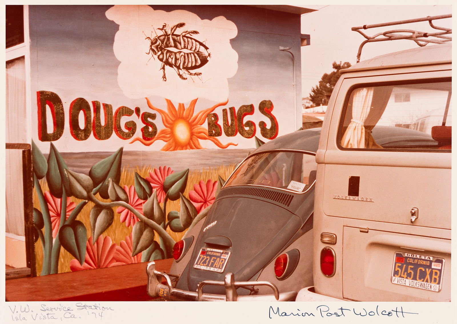 Marion Post Wolcott. Doug's Bugs, Volkswagen Service Station, Isla Vista, California. 1974. (1 of 1)