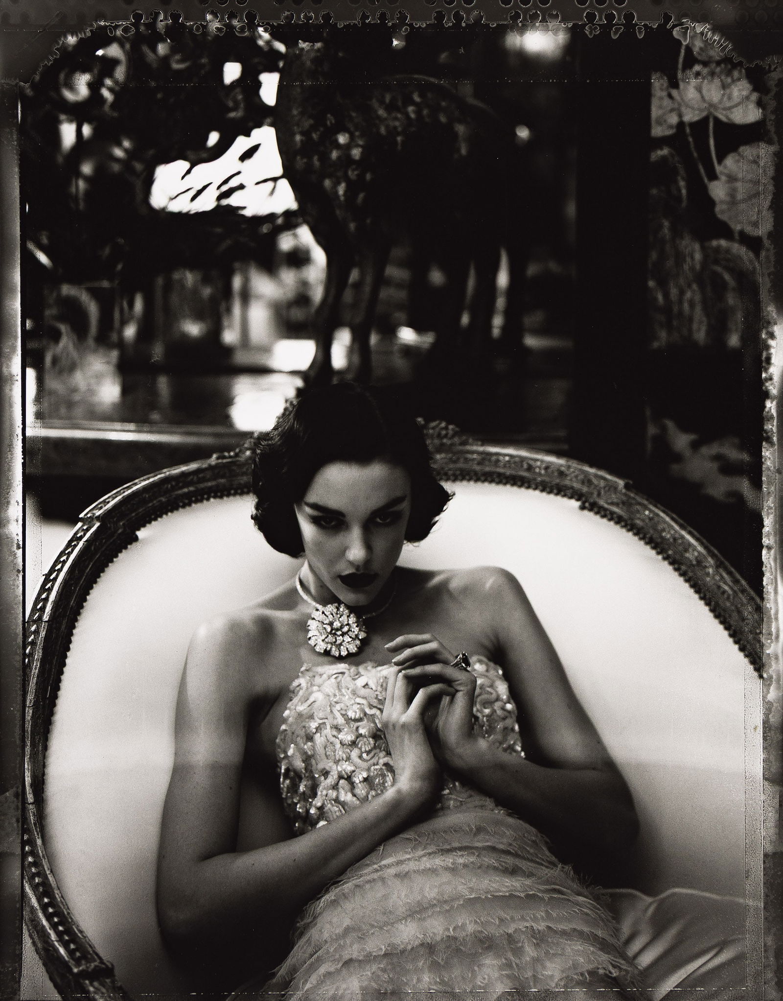 Cathleen Naundorf. Homage to Horst P. Horst. 2006; printed 2007.: Cathleen Naundorf1968-Homage to Horst P. Horst - Haute Couture Collection Summer 2006 by Karl Lagerfeld. 2006; printed 2007.Silver printWith Naundorf's blind stamp on recto, and her signature, title,