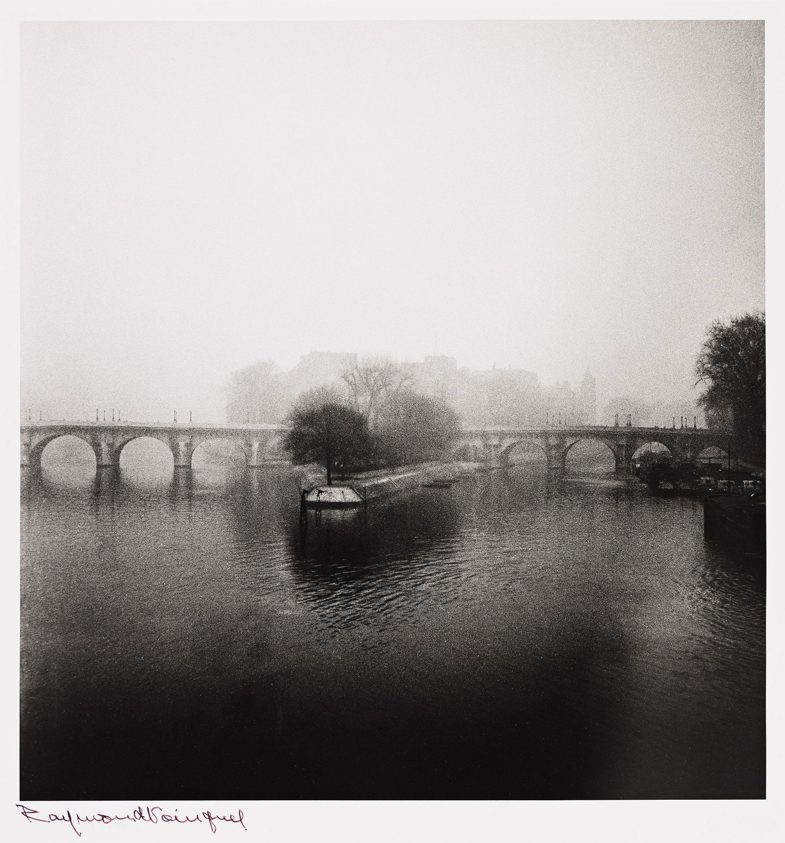 Raymond Voinquel. Brouillard sur le Pont Neuf, Paris. 1946; printed circa 1980. (1 of 1)
