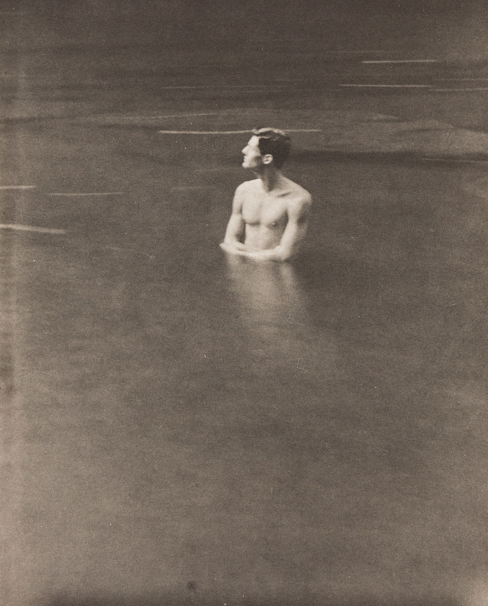 John Patrick Dugdale. Self-Portrait in Rondout Creek, Rosendale, N.Y. 1993. (1 of 1)