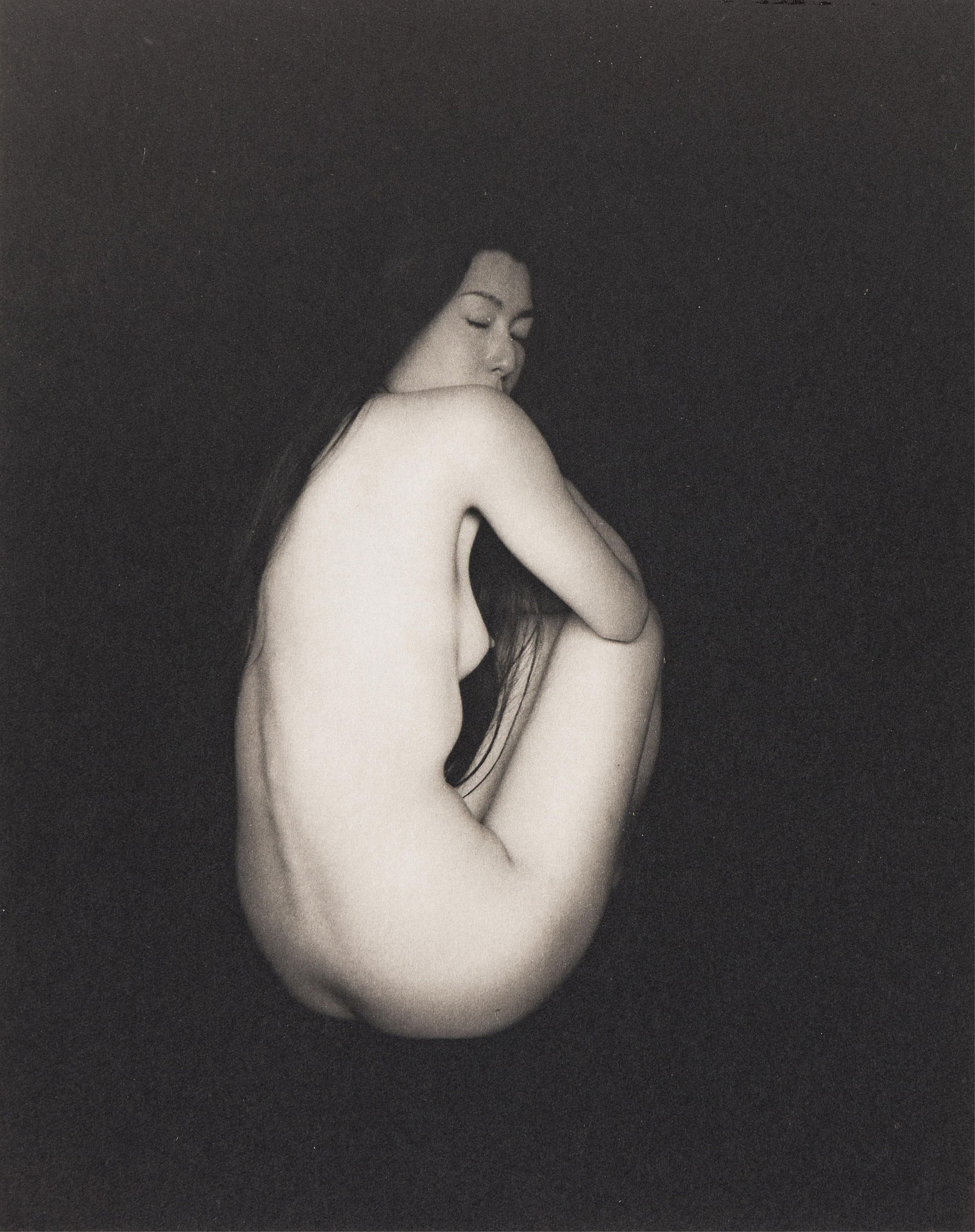 Yamamoto Masao. Seated Nude. 2010.: Yamamoto Masao1957-Seated Nude. 2010.Platinum printWith Masao's signature in pencil on mount recto.WITH--Yamamoto Masao - Prism Series Book #1. This prism edition is a celebration of the work o