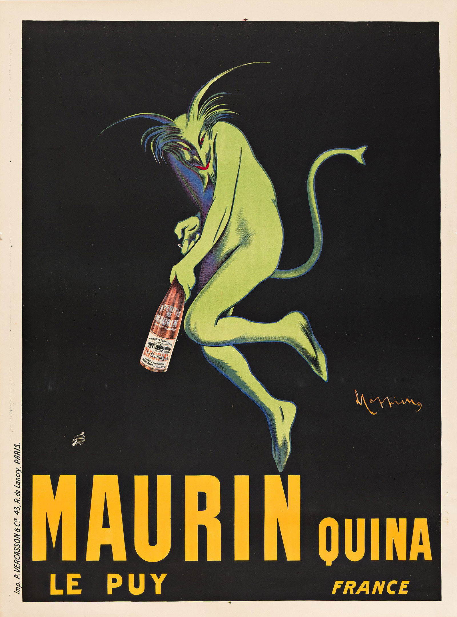 Leonetto Cappiello, Maurin Quina. 1906. (1 of 1)