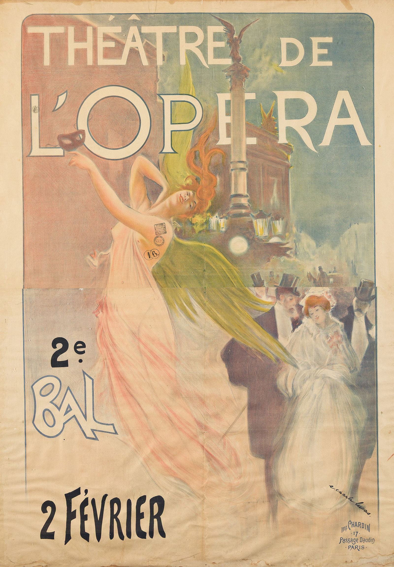 E. Charle Lucas, Théâtre de l'Opera / 2e Bal. Circa 1900. (1 of 1)