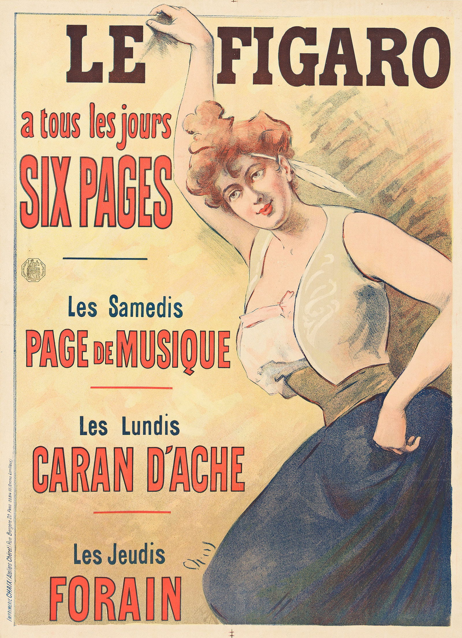 Jules Chéret, Le Figaro. 1895. (1 of 1)