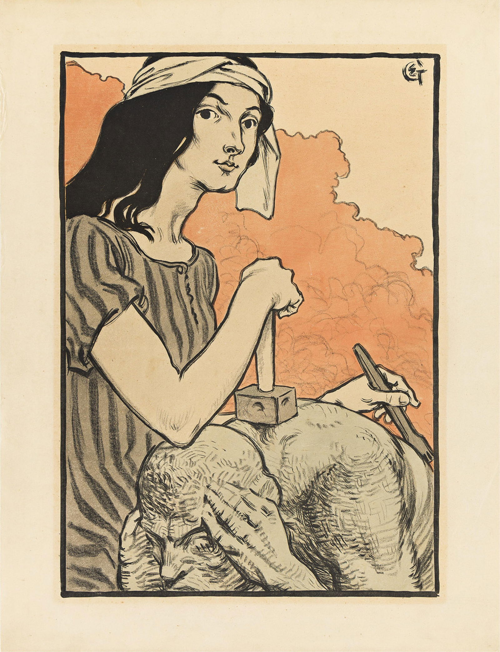 Eugène Grasset, [La Sculpture]. 1898. (1 of 1)