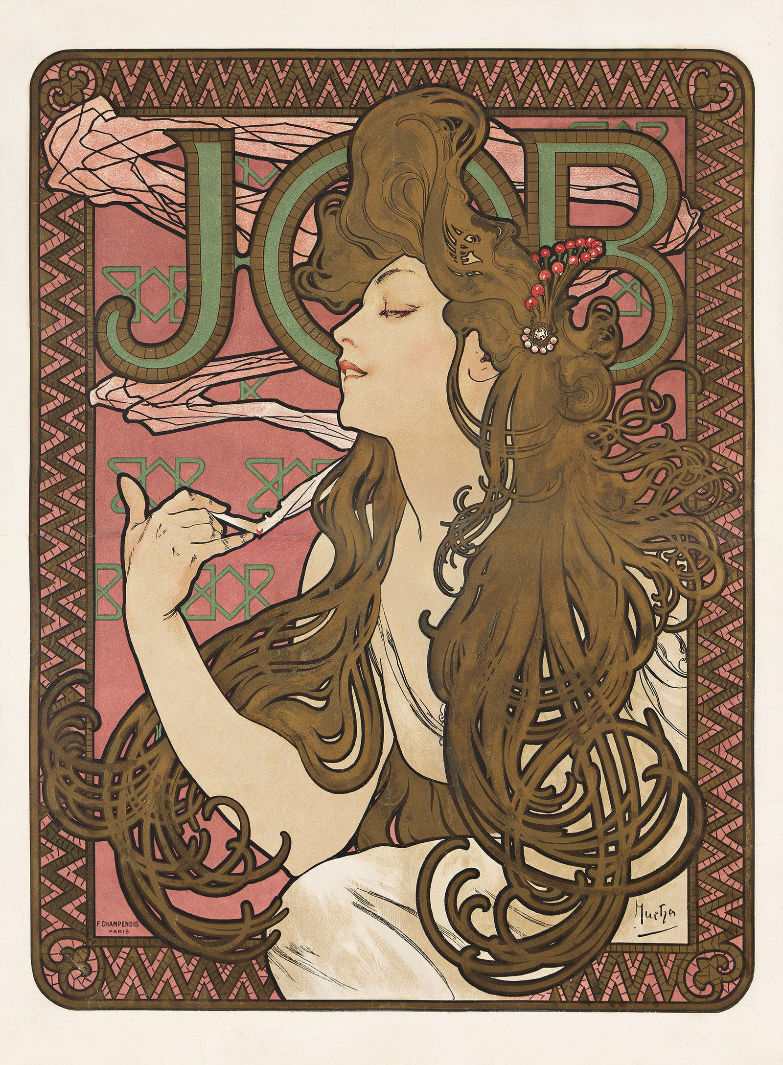 Alphonse Mucha, Job. 1896. (1 of 1)