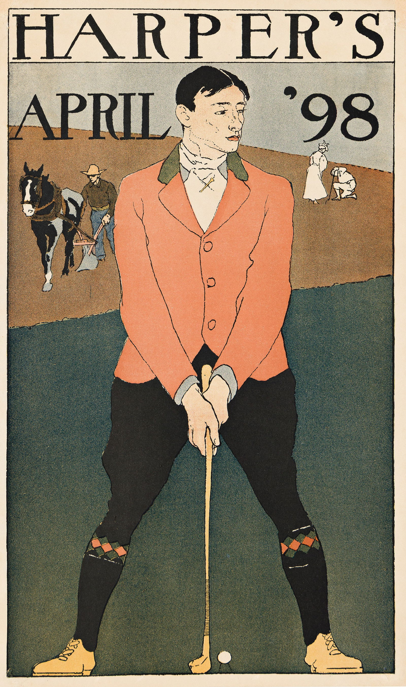 Edward Penfield, Harper's April. 1898. (1 of 1)