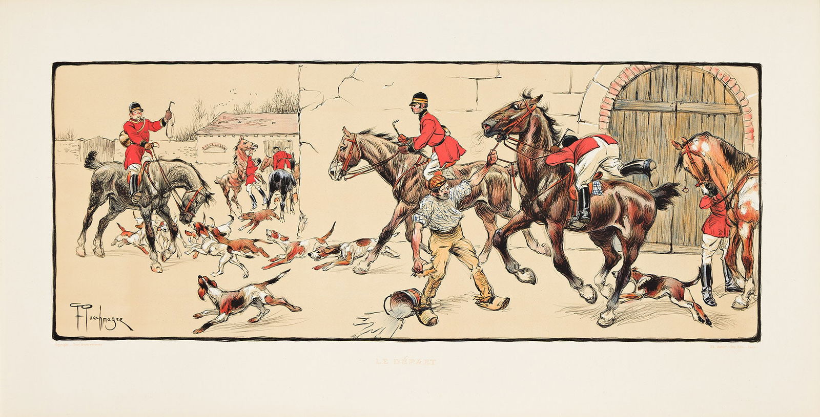 Frédéric Puechmagre, Le Départ. Circa 1903. (1 of 1)