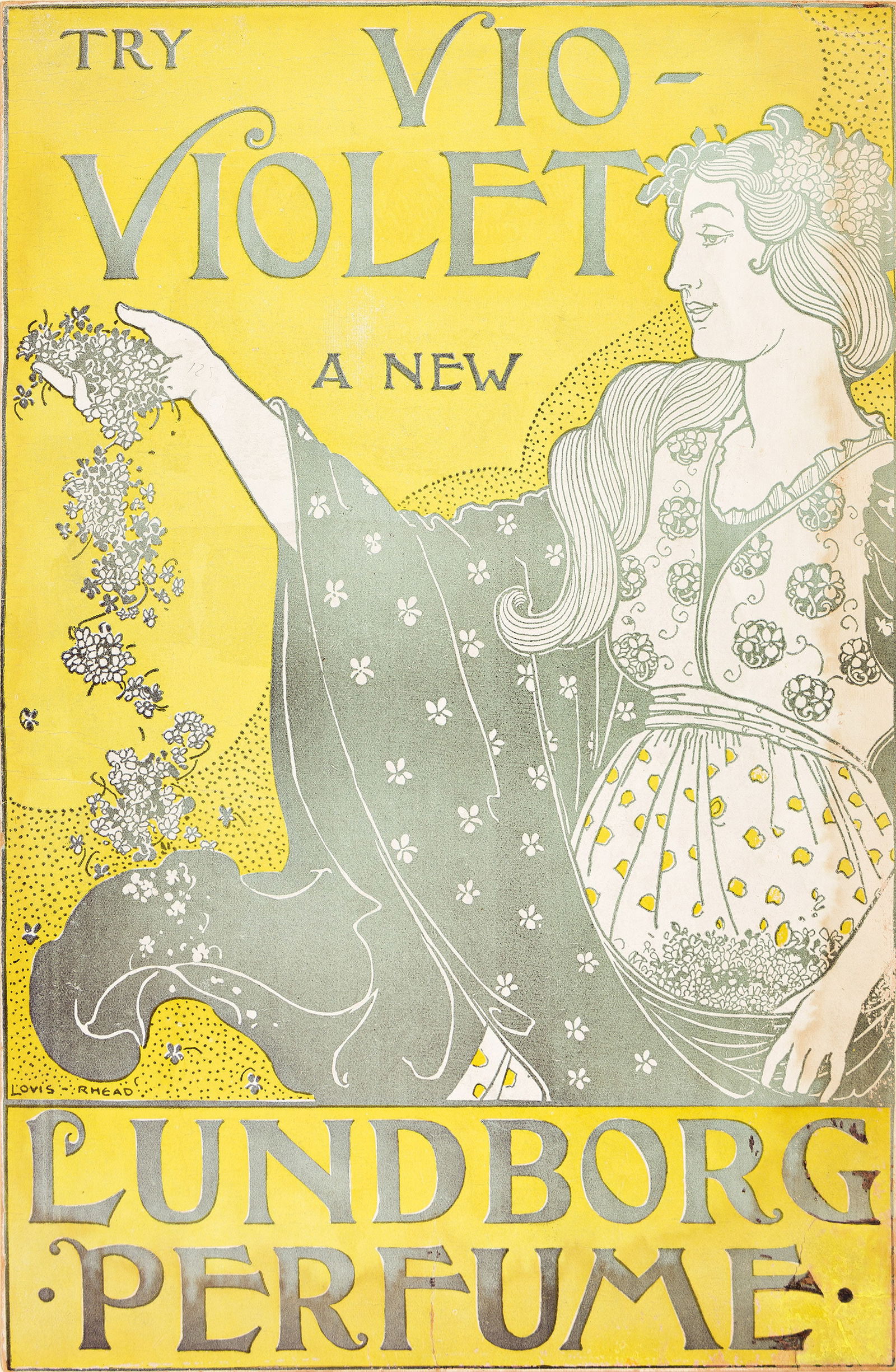 Louis J. Rhead, Try Vio - Violet / A New Lundberg Perfume. 1895. (1 of 1)