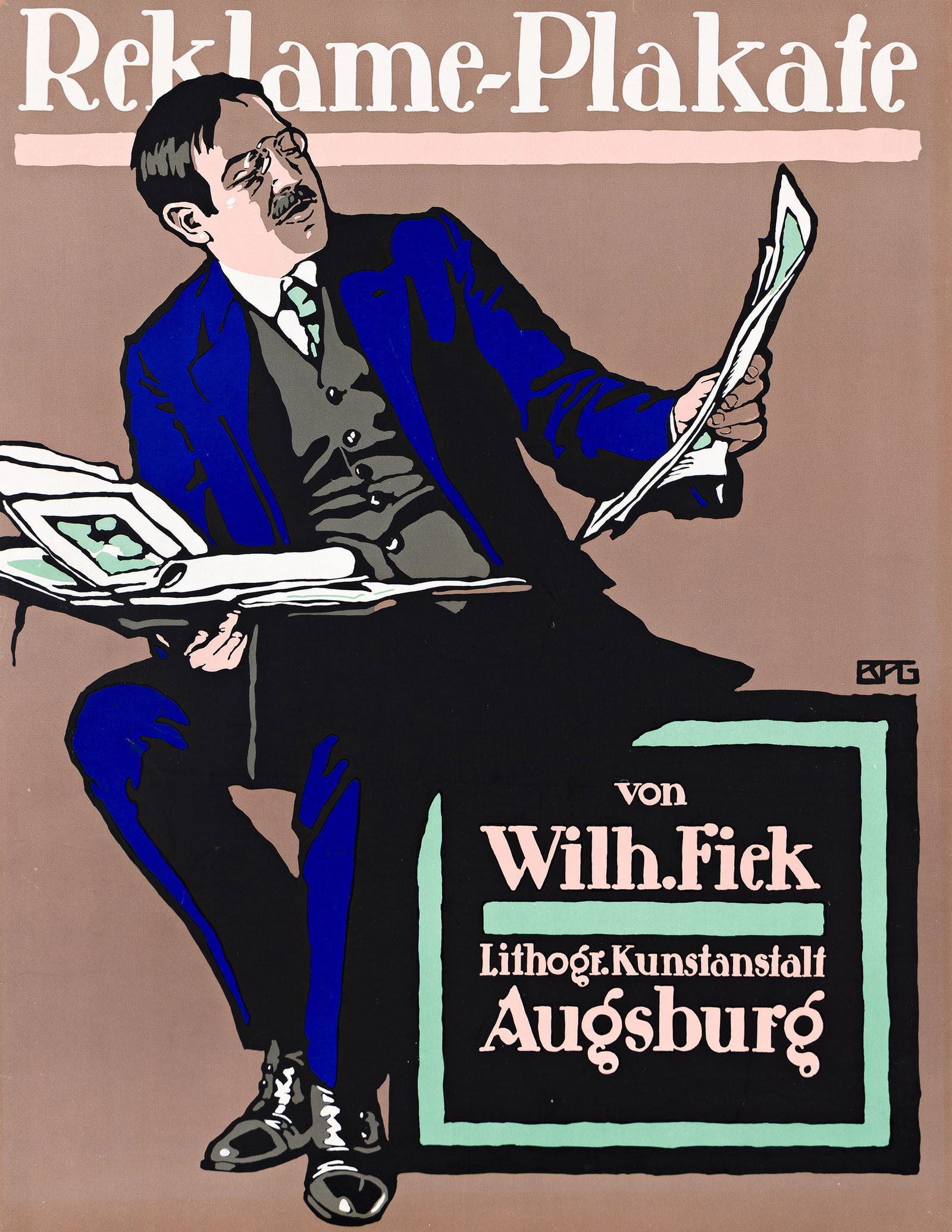 BPG, Reklame - Plakate / Von Wilh. Fiek. Circa 1912. (1 of 1)