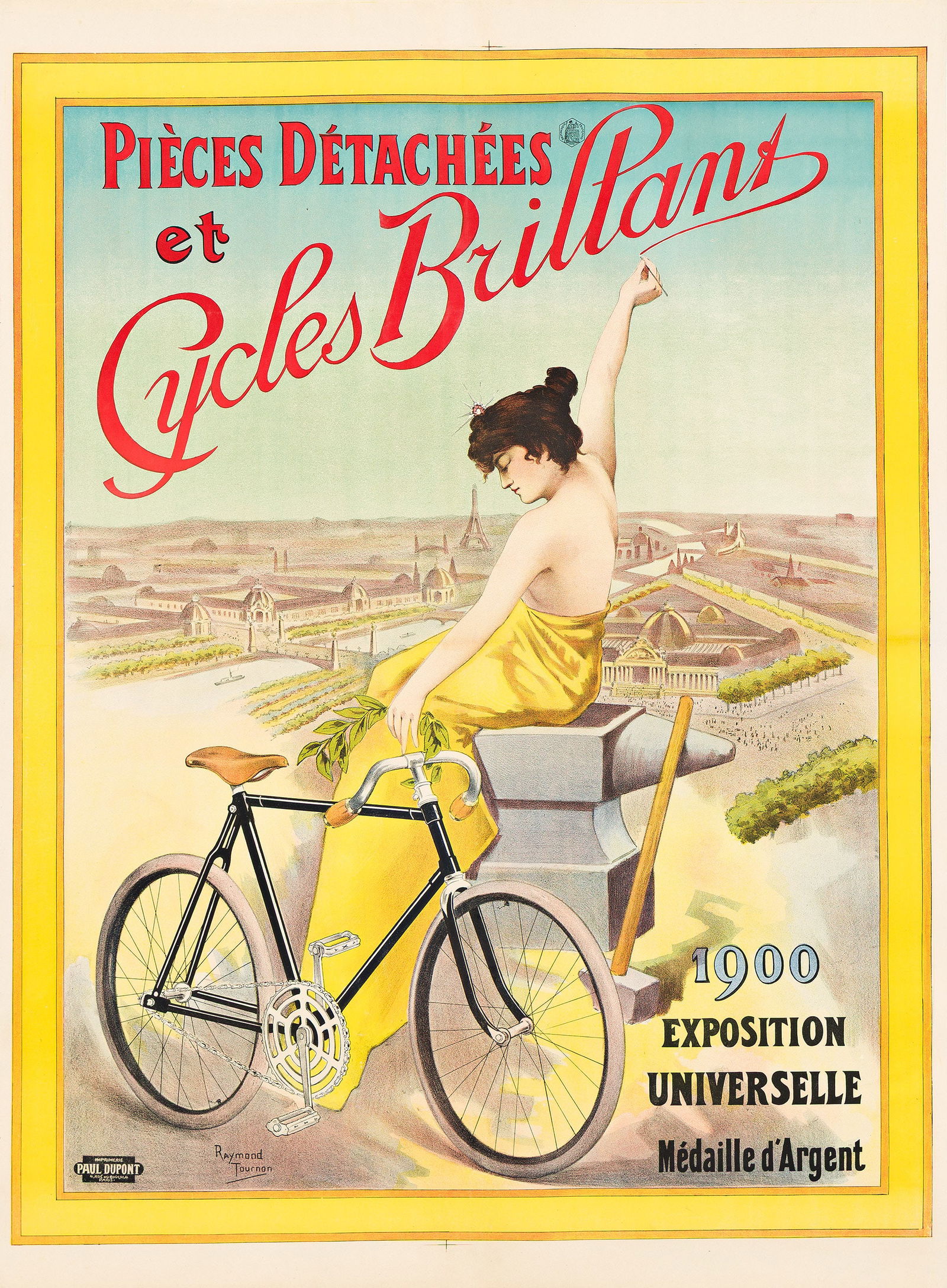 Raymond Tournon, Cycles Brillant / 1900 Exposition Universelle. Circa 1900. (1 of 1)