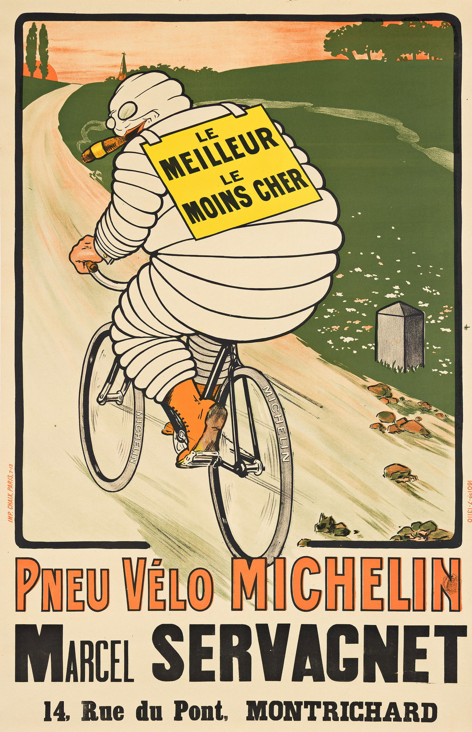 O´Galop (Marius Rossillon), Pneu Velo Michelin / Marcel Servagnet. 1913. (1 of 1)