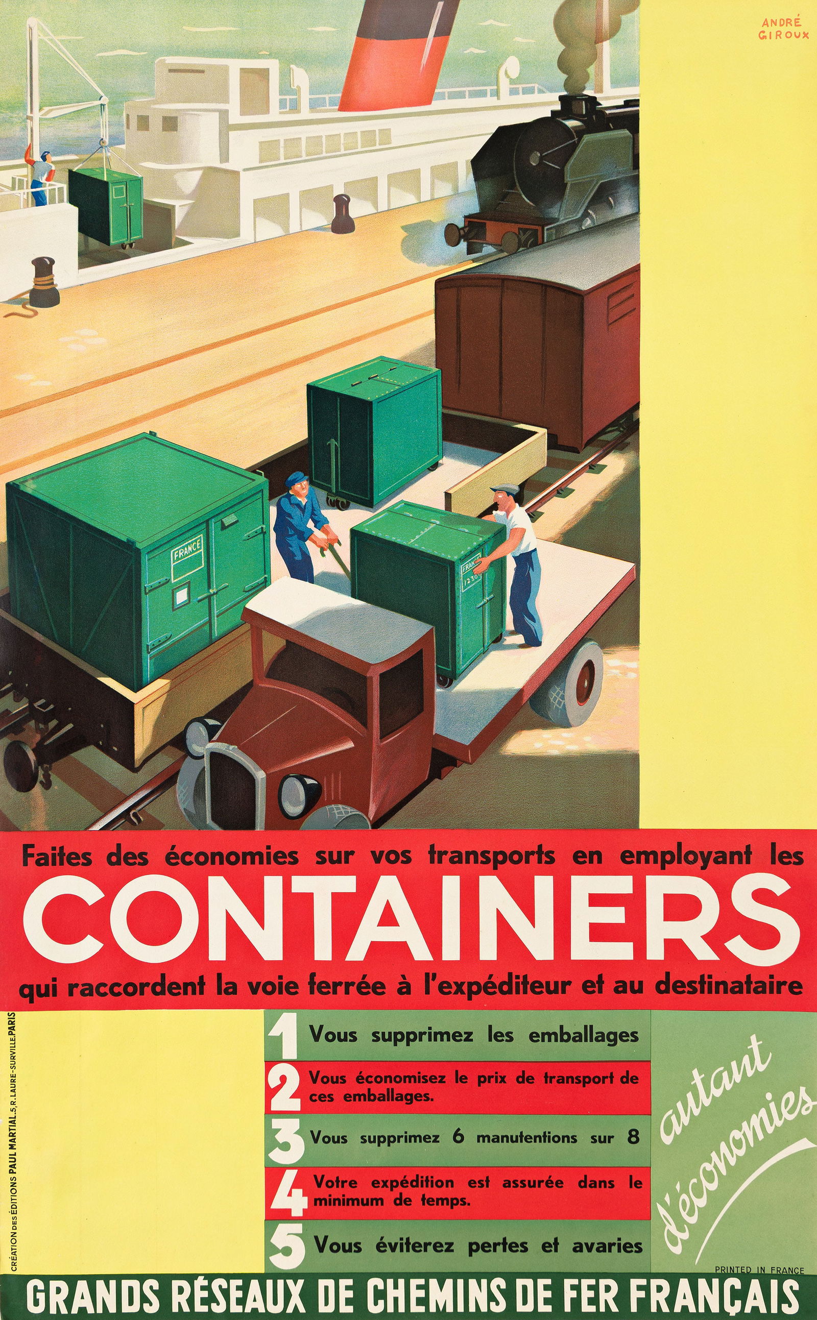 André Giroux, Containers / Grands Réseaux de Chemins de Fer Francais. (1 of 1)