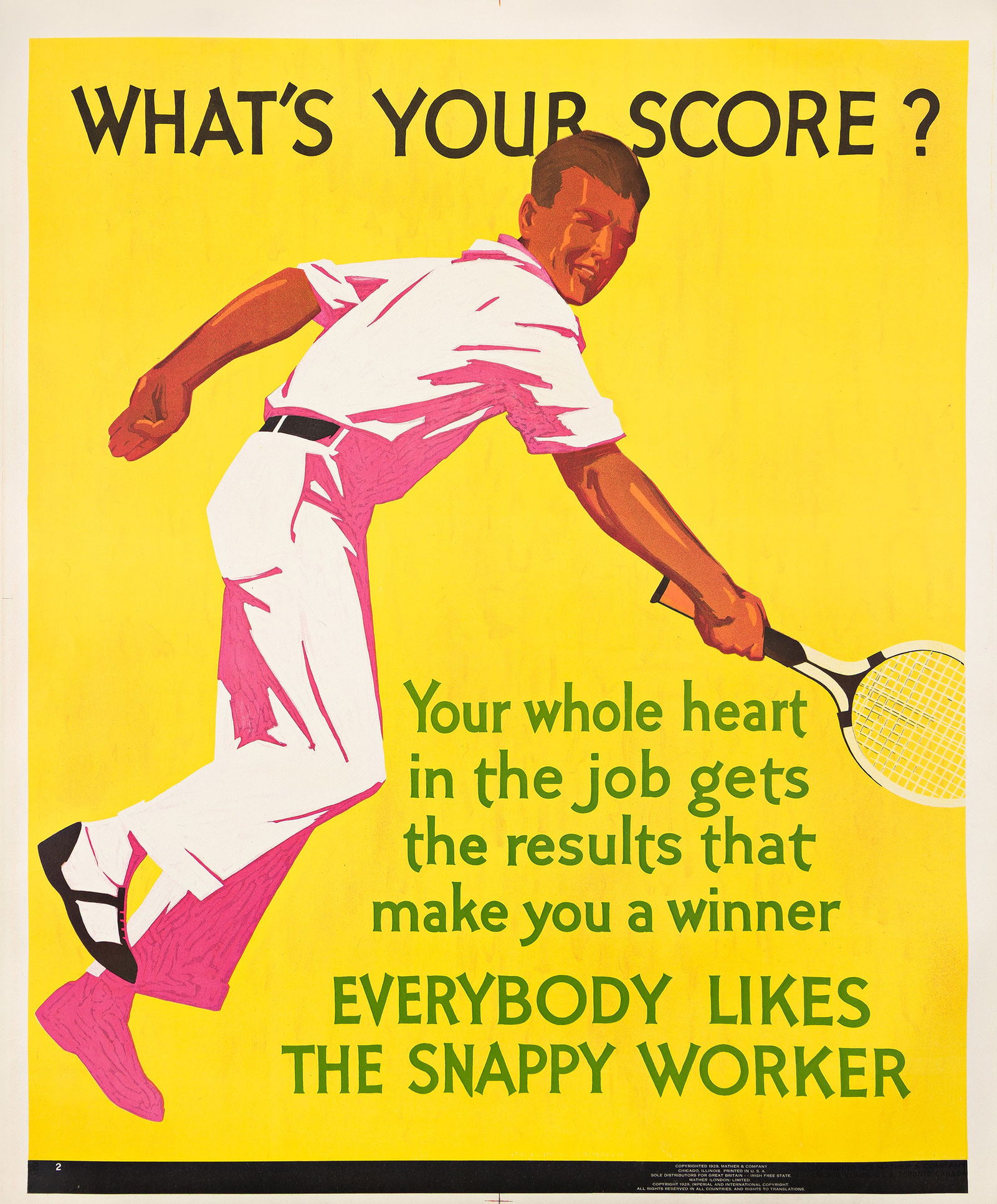 Designer Unknown, What's Your Score? 1929. (1 of 1)