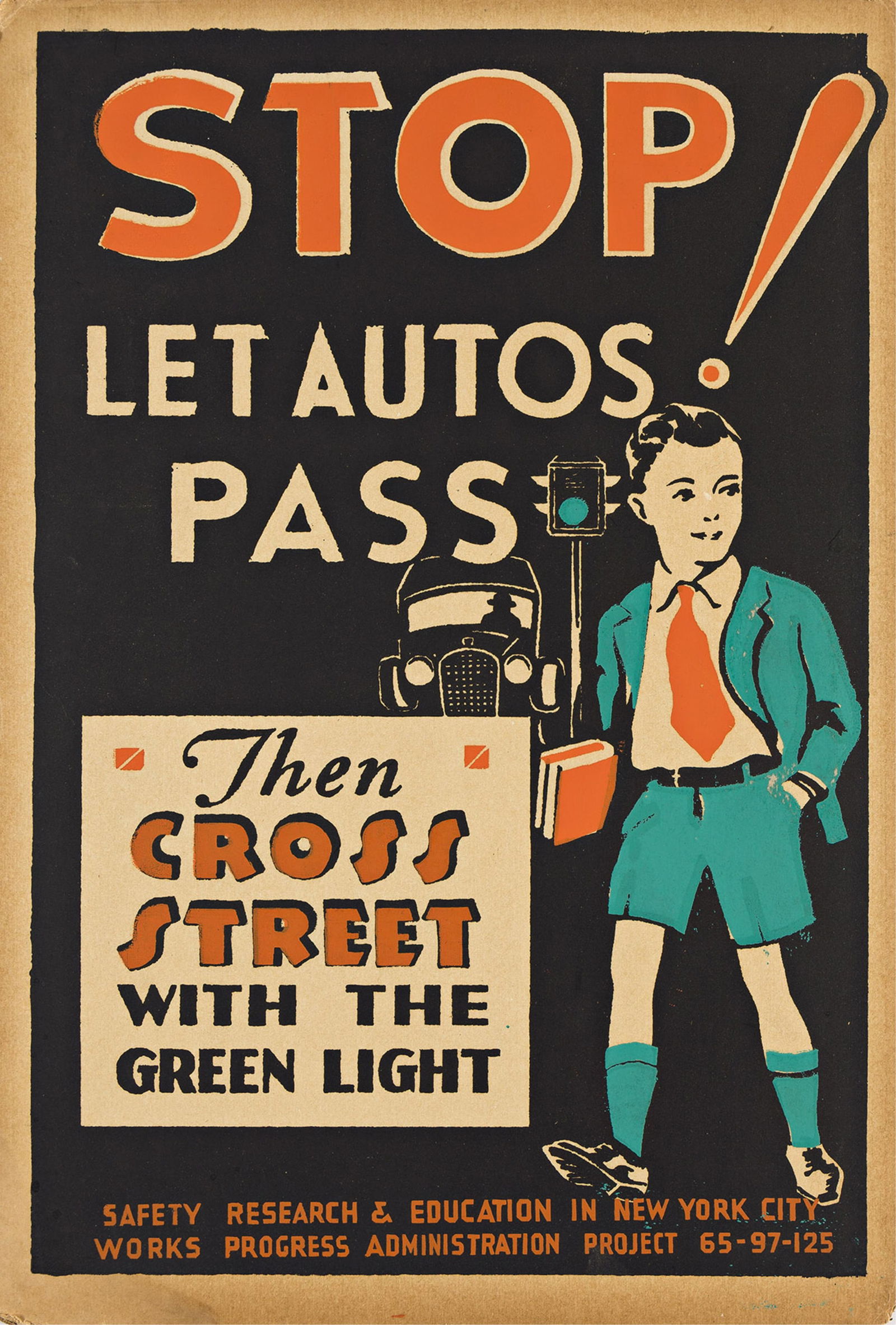 Designer Unknown, [Safety Research & Education in New York City]. Group of 5 posters. (1 of 4)