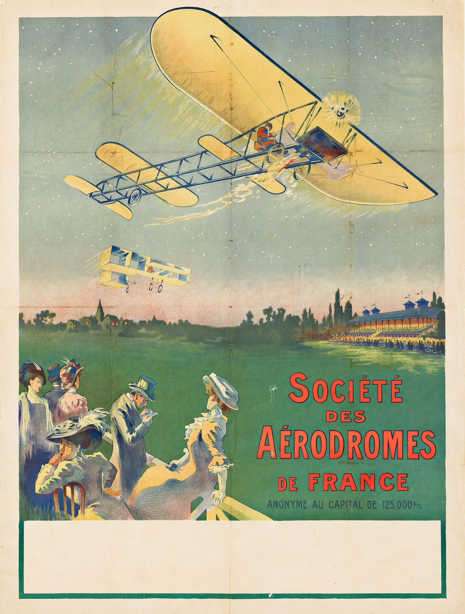 Designer Unknown, Société des Aérodromes de France. Circa 1912. (1 of 1)