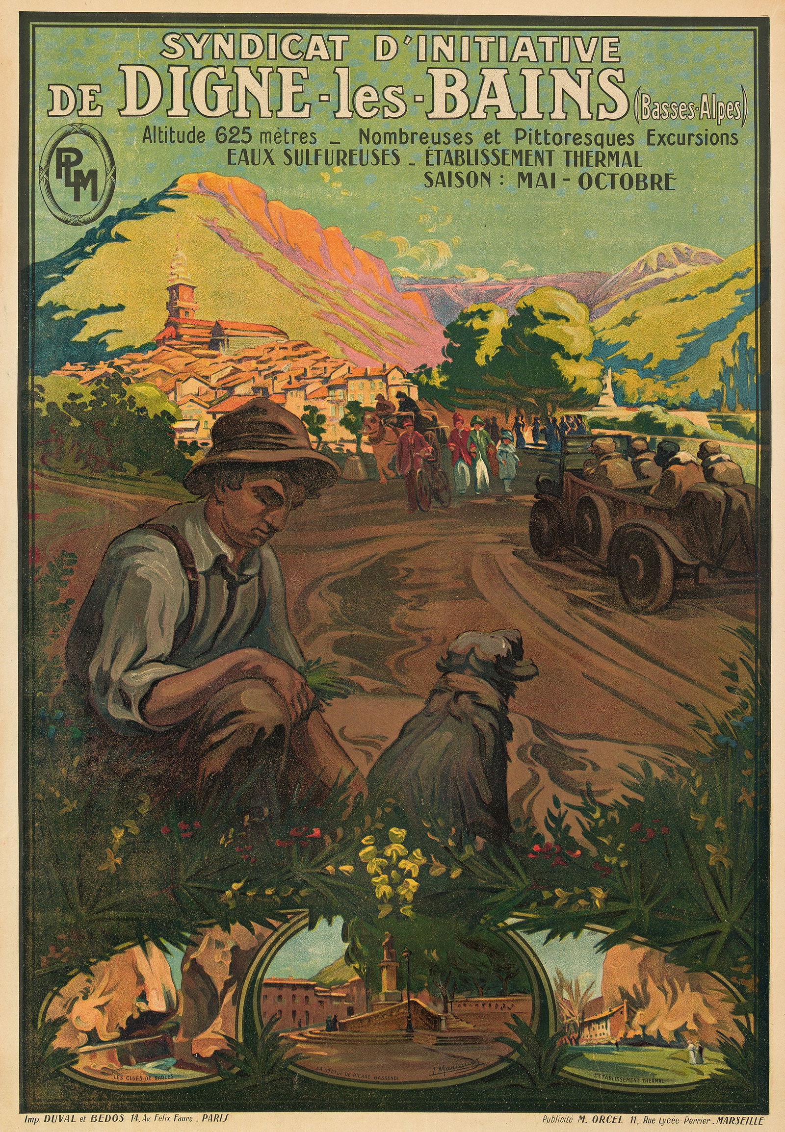 Léon Joseph Mariaud, Digne - Les - Bains. 1918. (1 of 1)