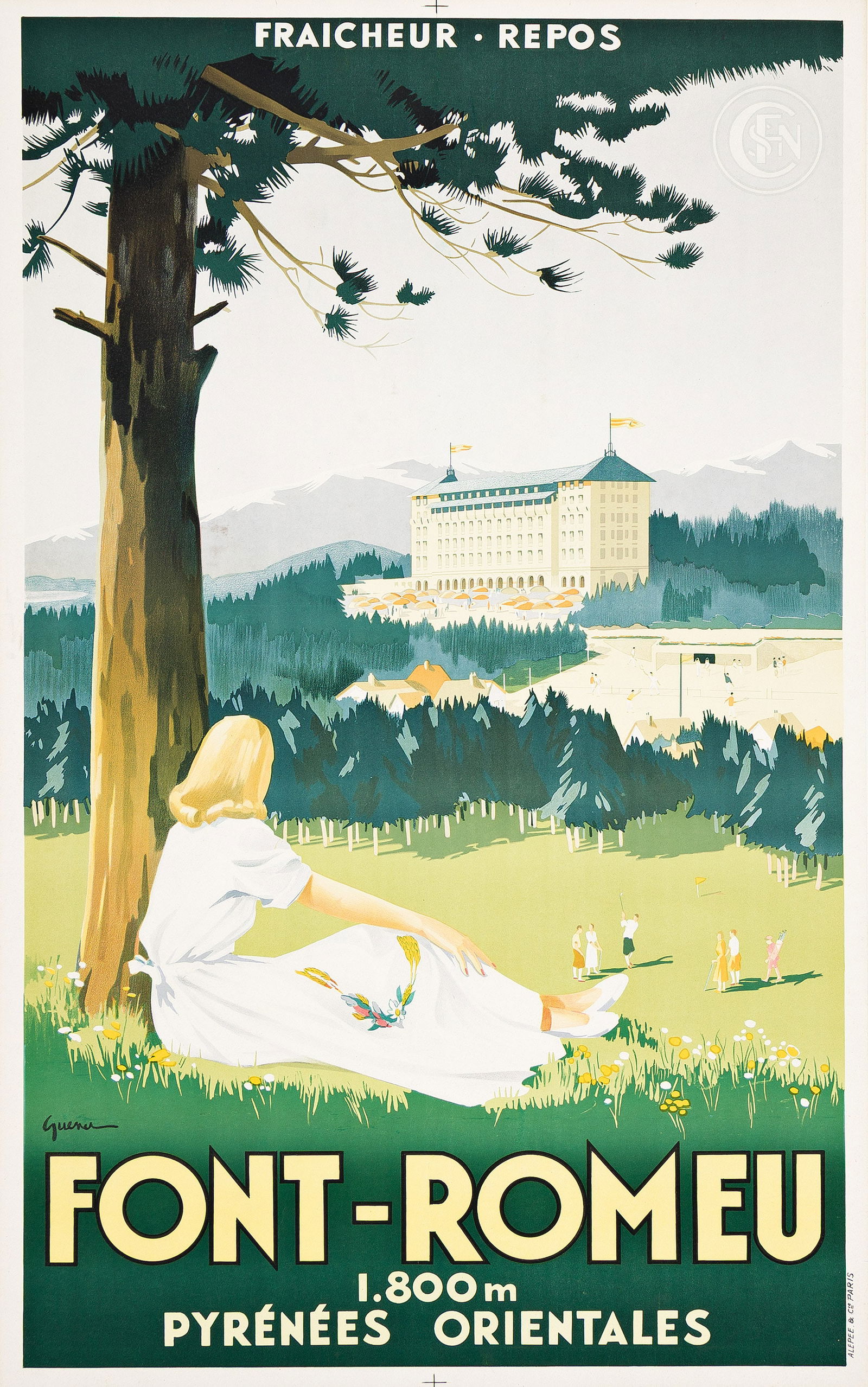 Vincent Guerra, Font - Romeu. Circa 1950. (1 of 1)