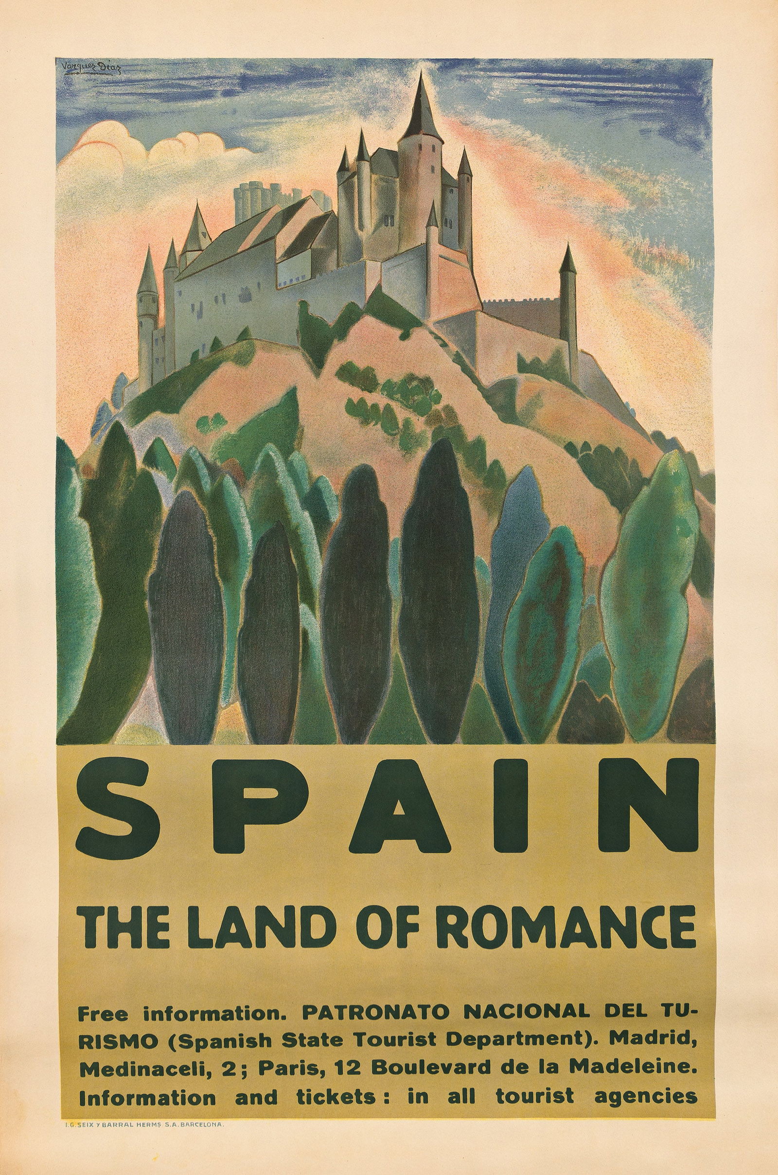 Daniel Vazquez-Diaz, Spain / The Land of Romance. Circa 1935. (1 of 1)